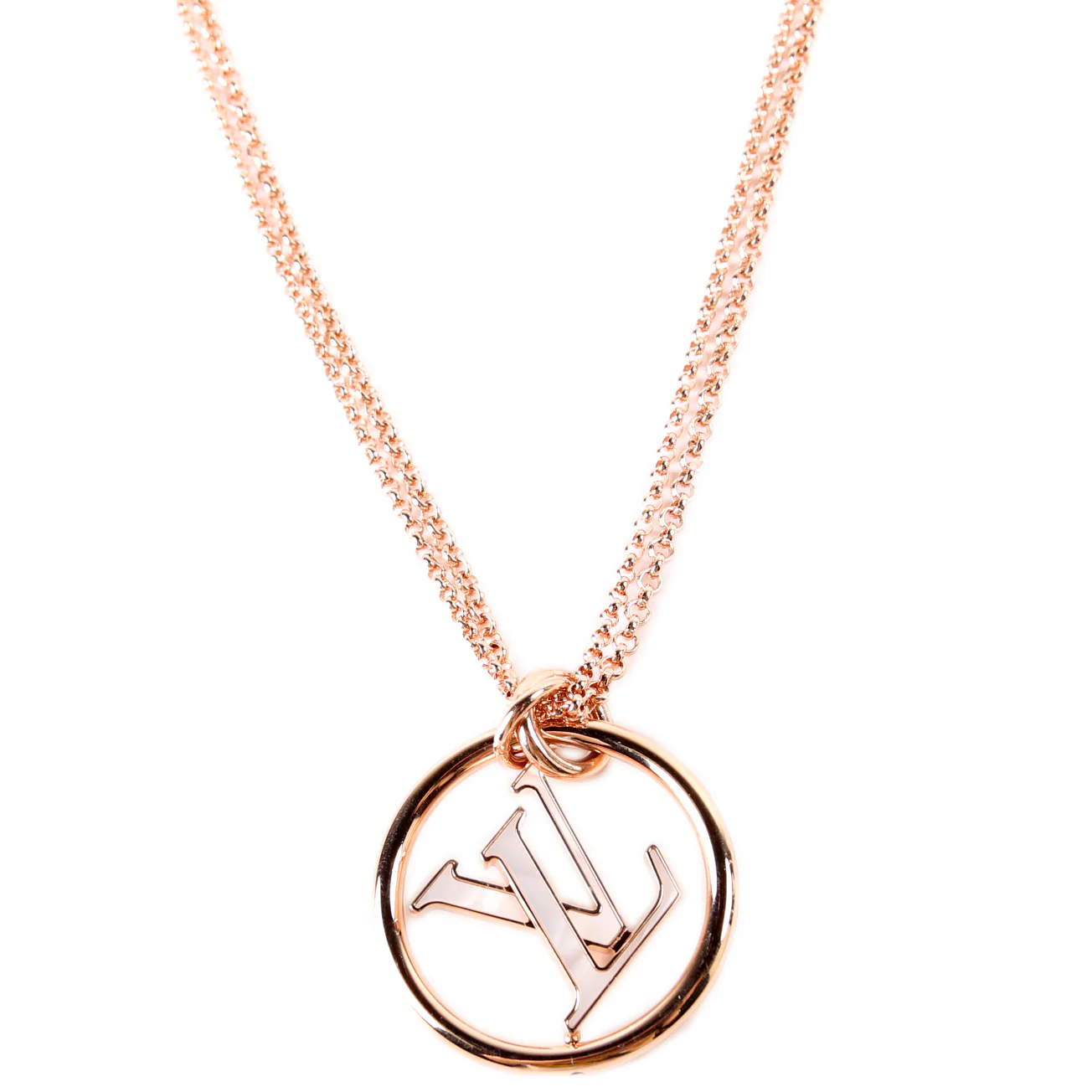 LV Stellar Mother Of Pearl Rose Gold Necklace