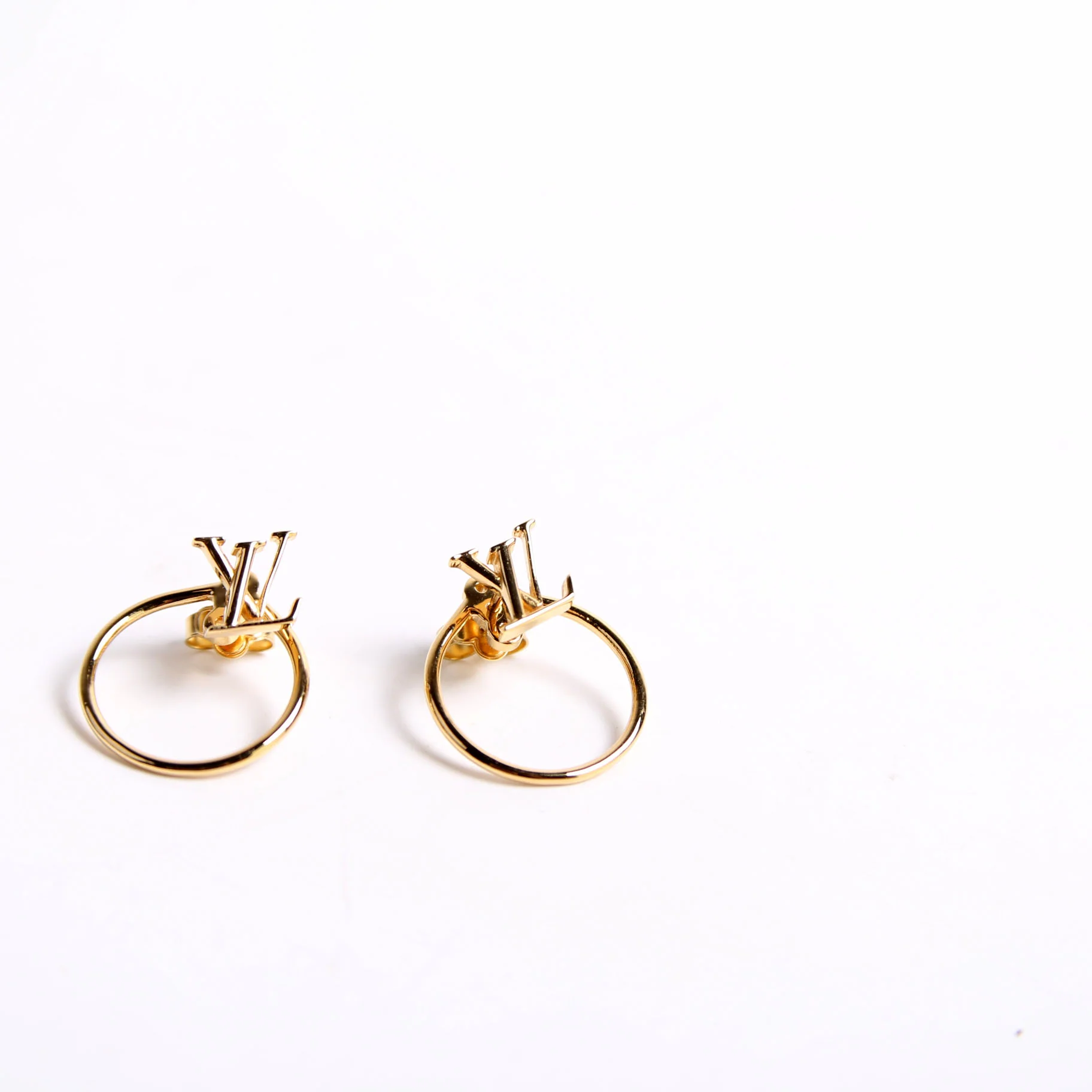 LV Stud Eclipse Hoops - Image 2