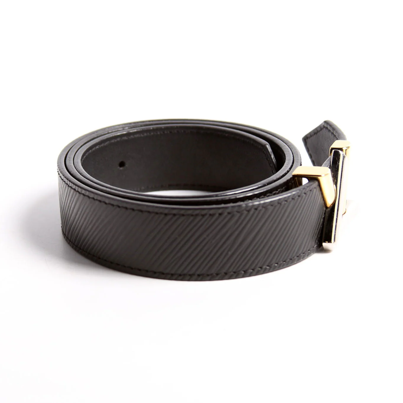 LV Twist 30MM Epi Leather Belt Size 80/32 Black - Image 4
