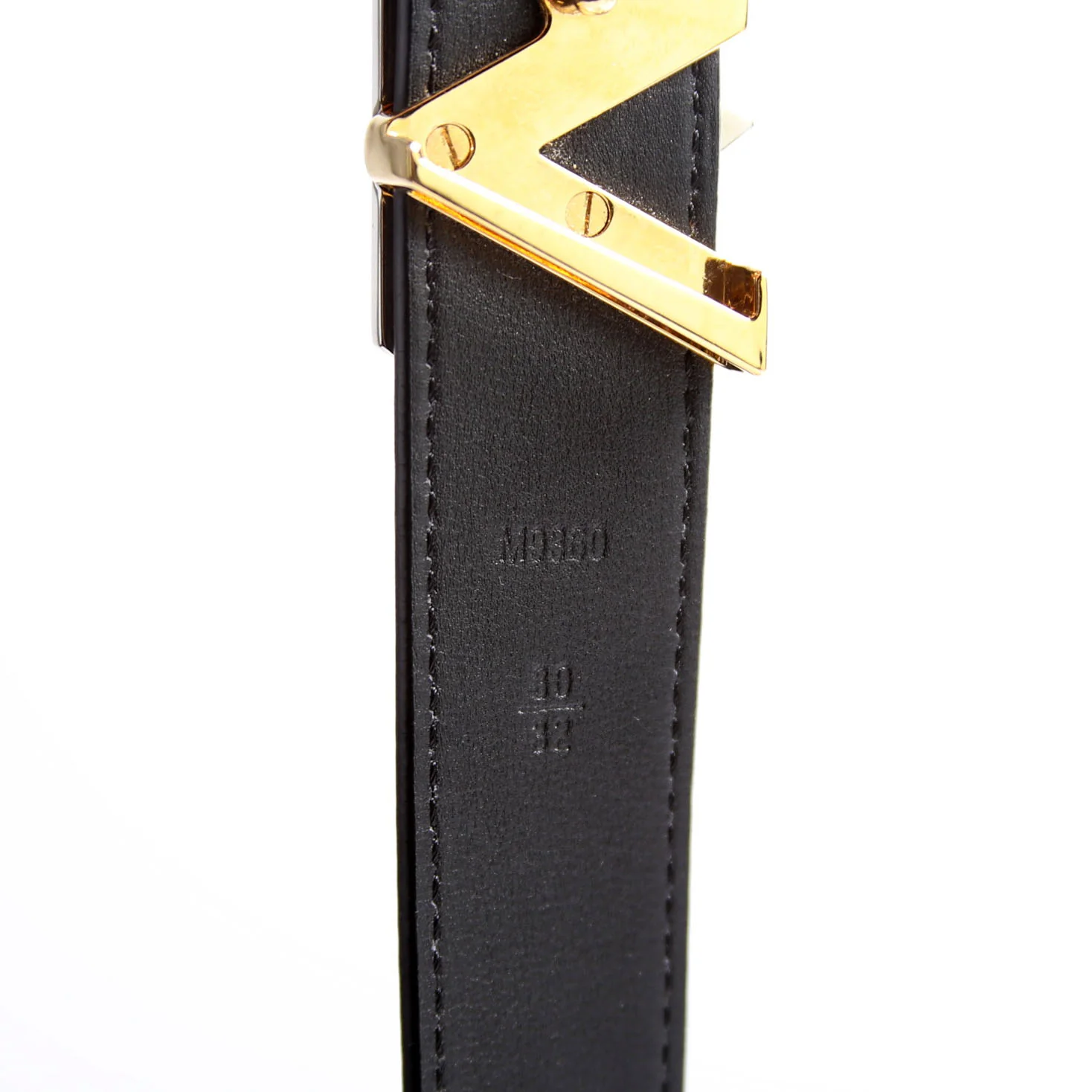 LV Twist 30MM Epi Leather Belt Size 80/32 Black - Image 5