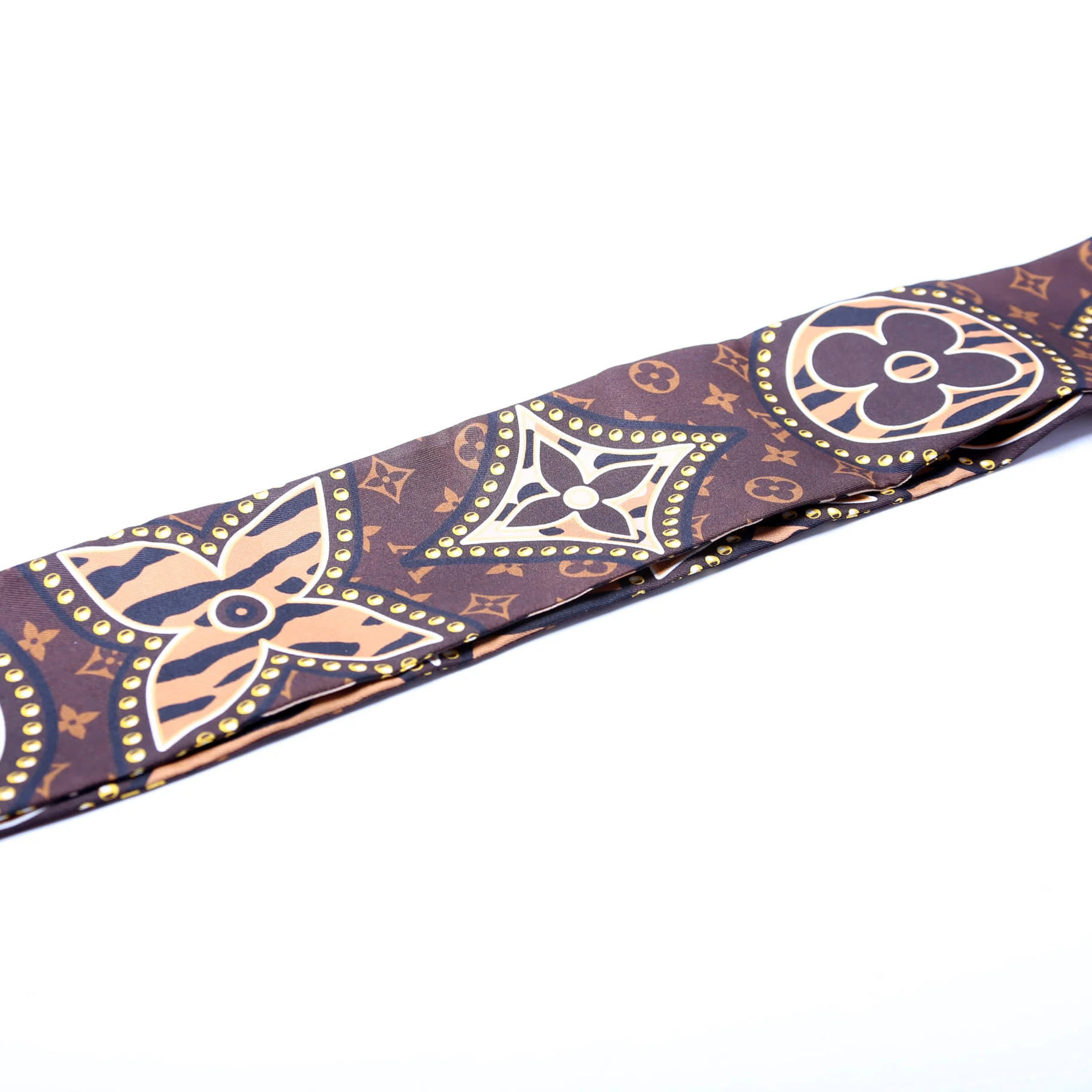 LV World Bandeau Silk Scarf - Image 3