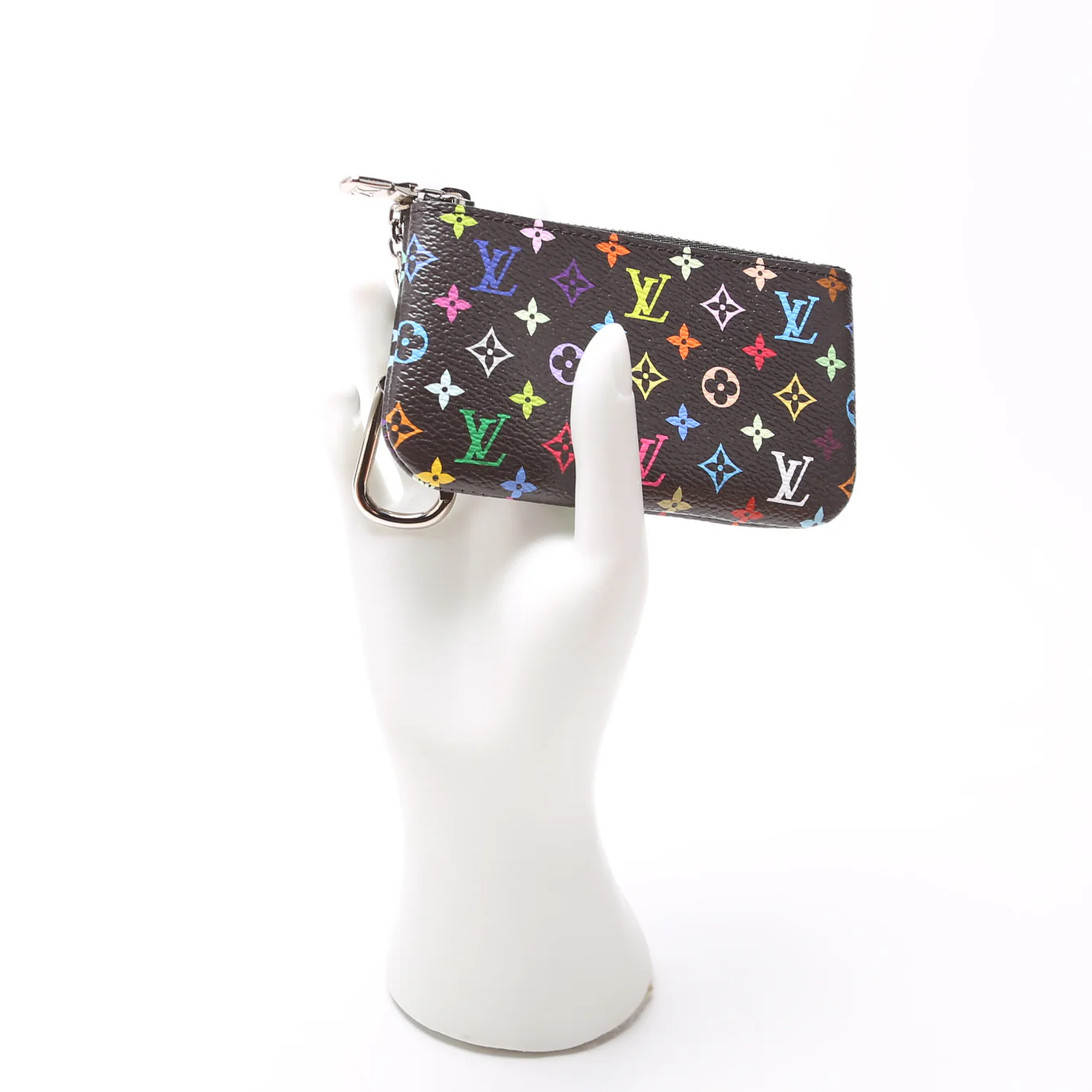 LV X TM Pochette Cles Multicolor Black - Image 9