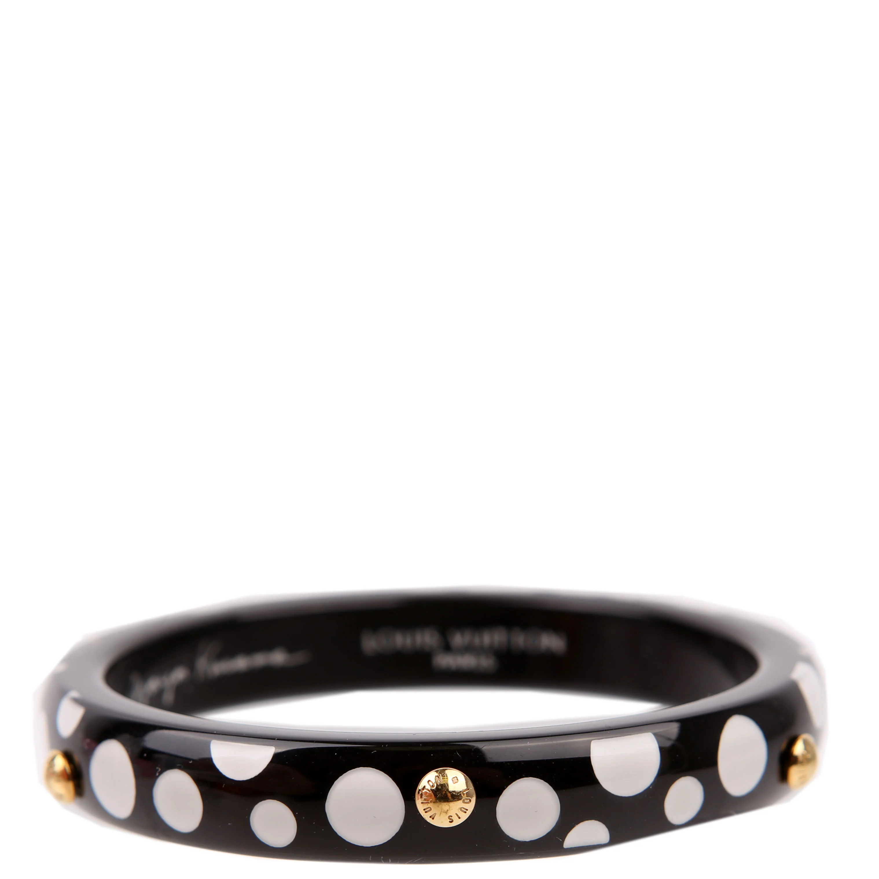 LV X YK Bangle Dots Bracelet Black/White