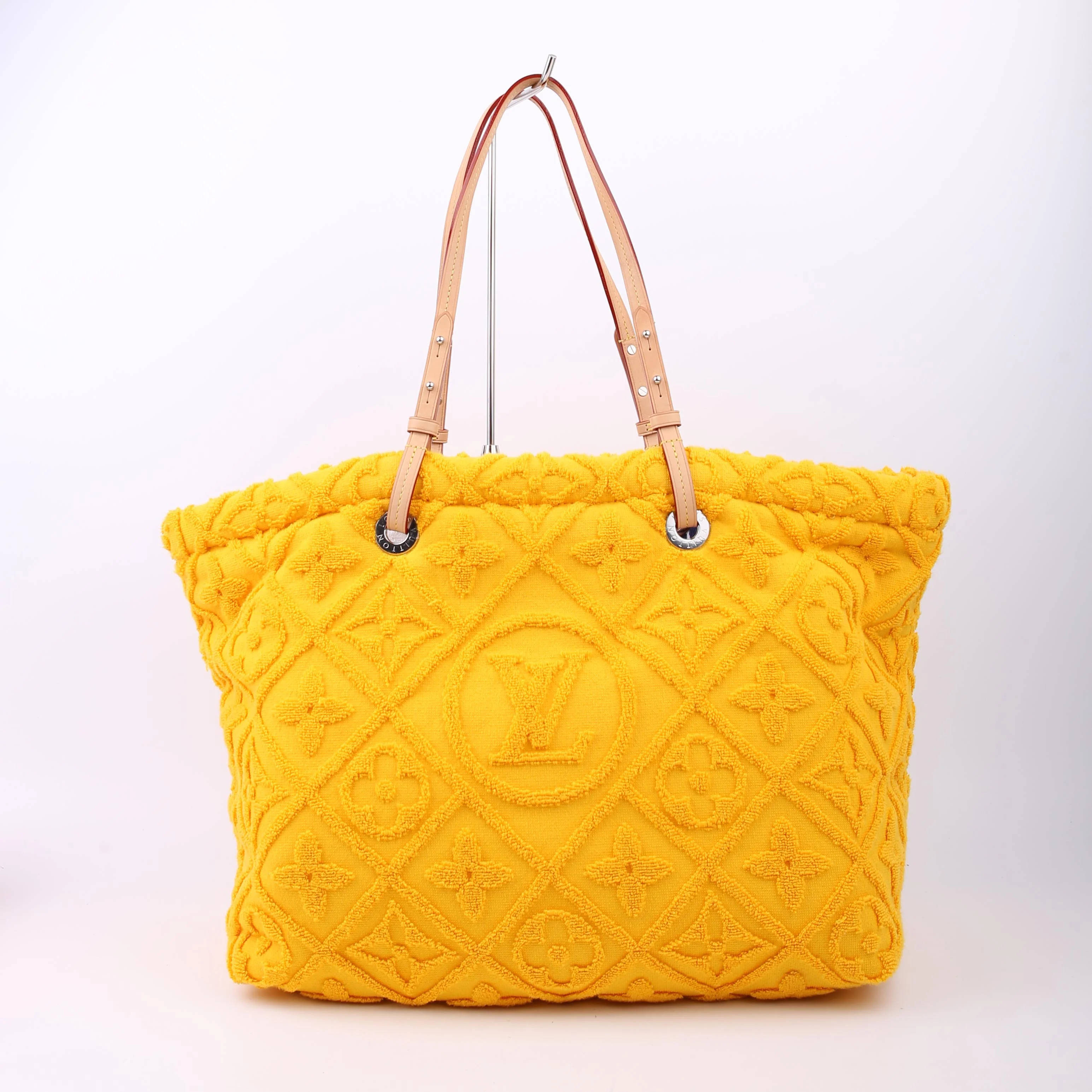 LVacation Tote Terry Cloth Monogram Yellow - Image 3
