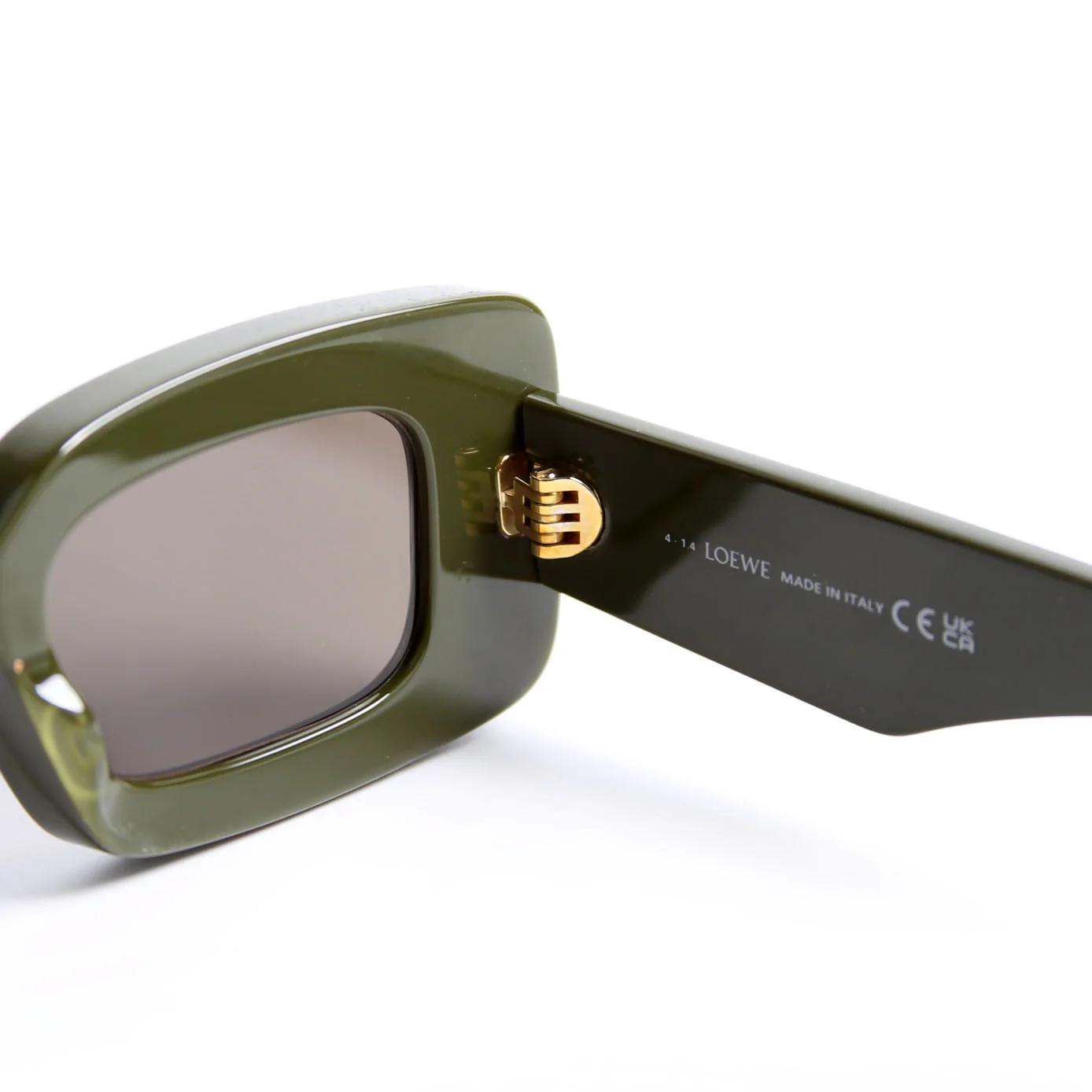 LW40101I Rectangle Acetate Sunglasses Green - Image 7