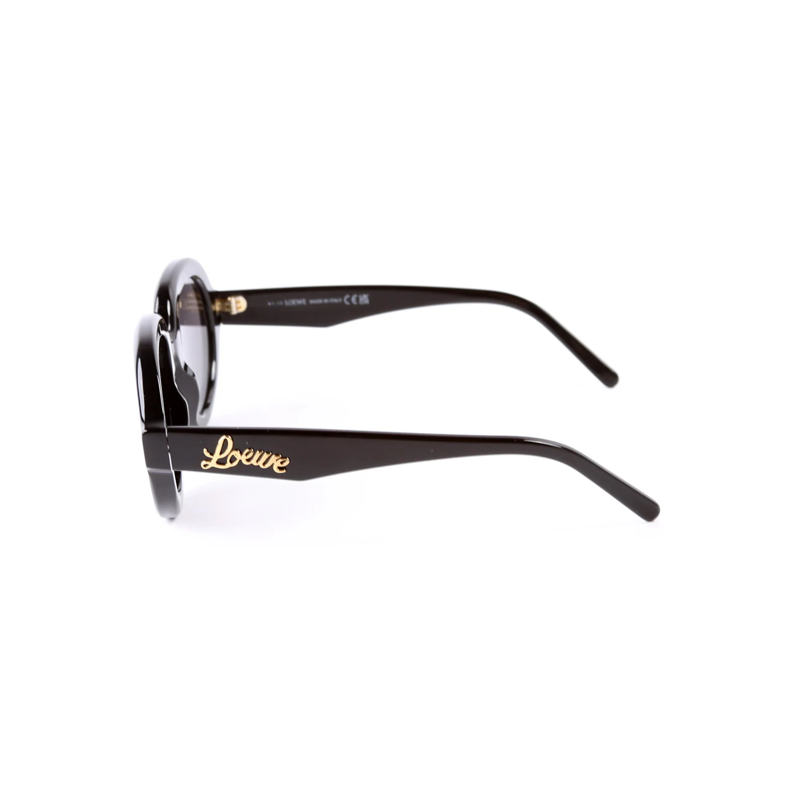LW401051 Curvy Acetate Sunglasses Black - Image 2