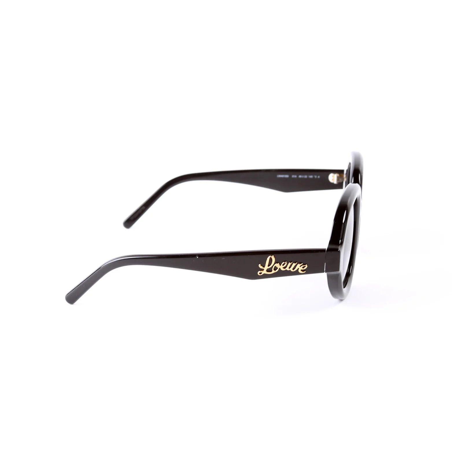 LW401051 Curvy Acetate Sunglasses Black - Image 3