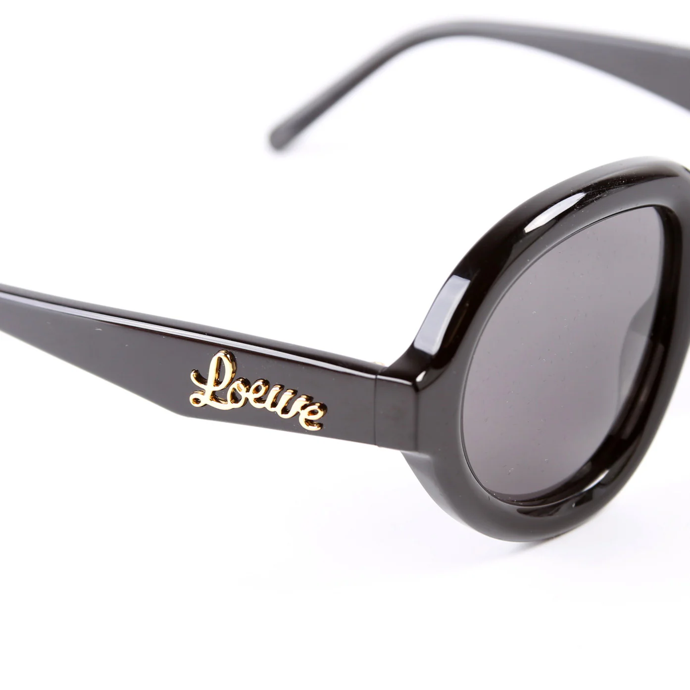LW401051 Curvy Acetate Sunglasses Black - Image 8