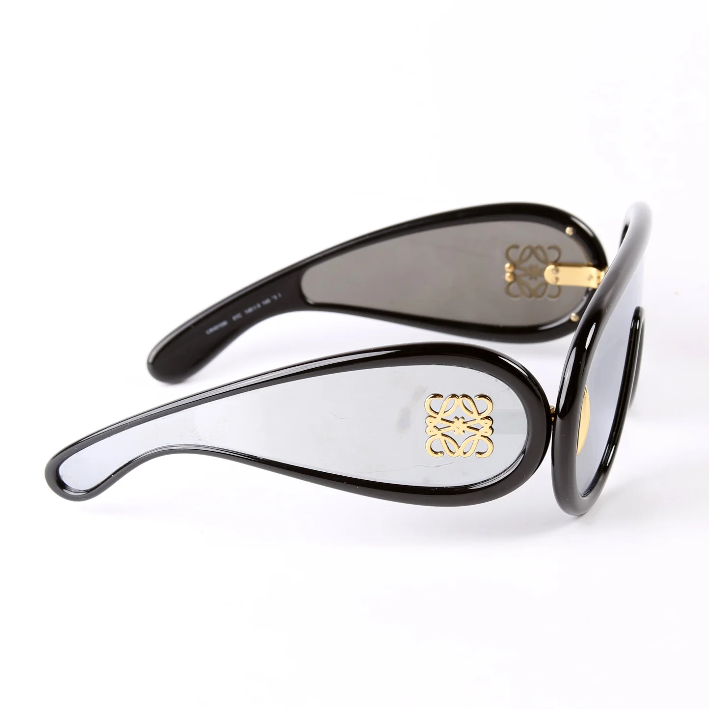 LW40108I Wave Mask Sunglasses Black - Image 3