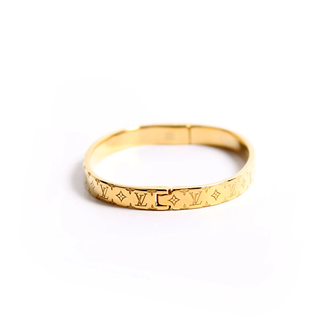 M1029M Nanogram Cuff Bracelet Size Small Gold - Image 2