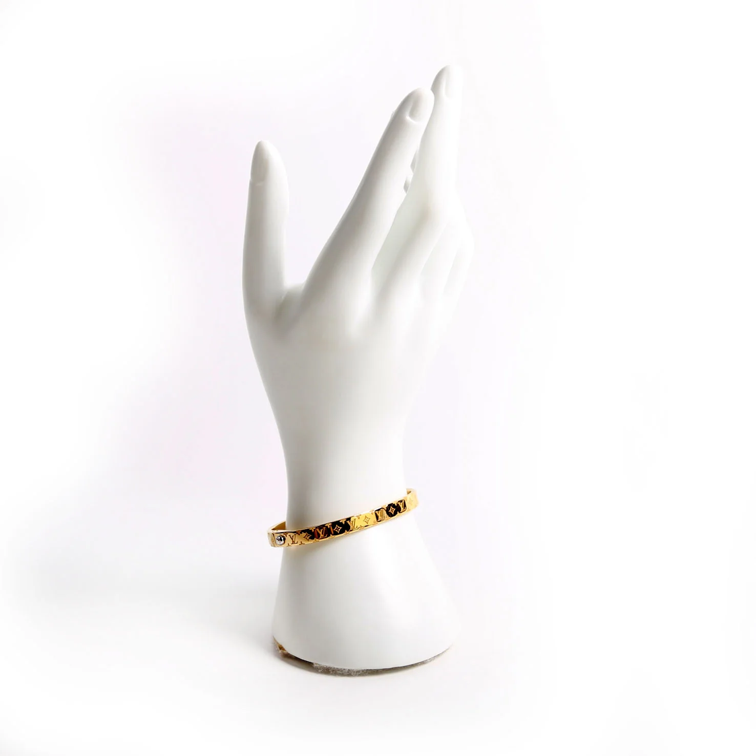 M1029M Nanogram Cuff Bracelet Size Small Gold - Image 6