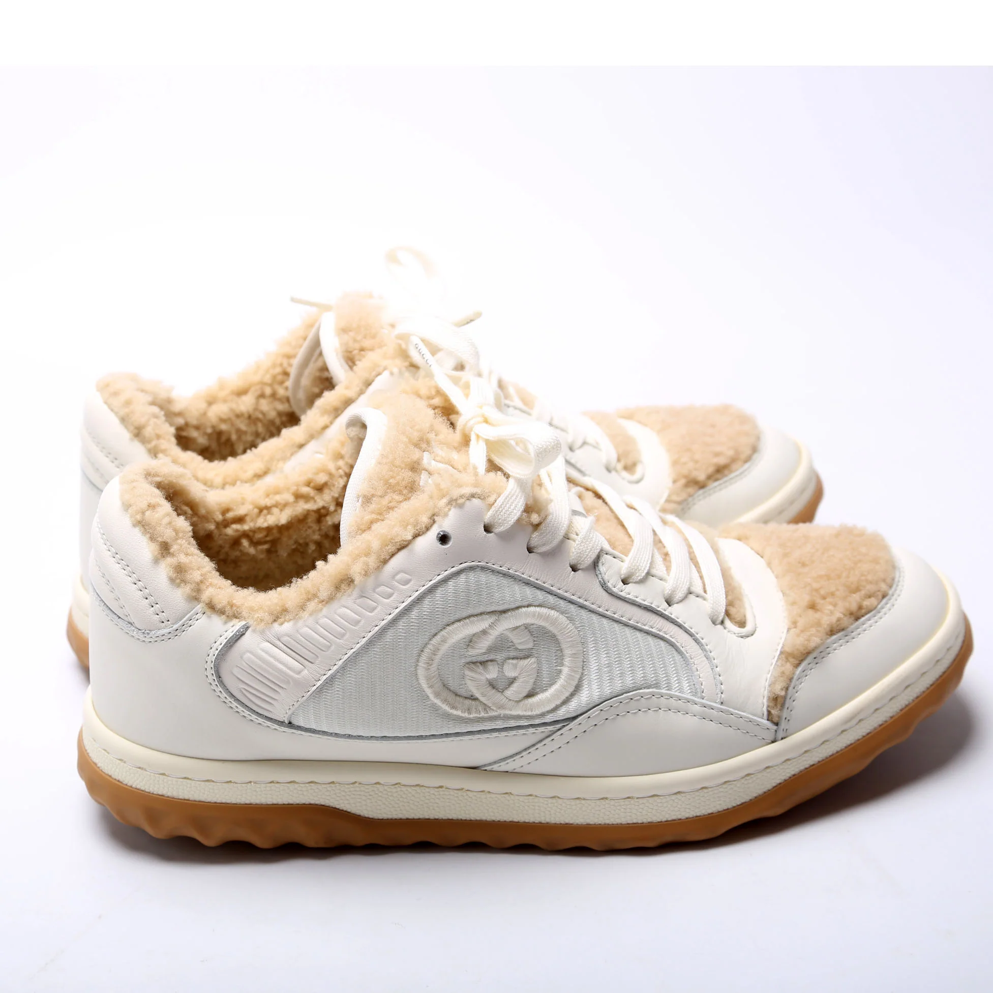 MAC80 Sneakers Size 37.5 White/Tan - Image 3
