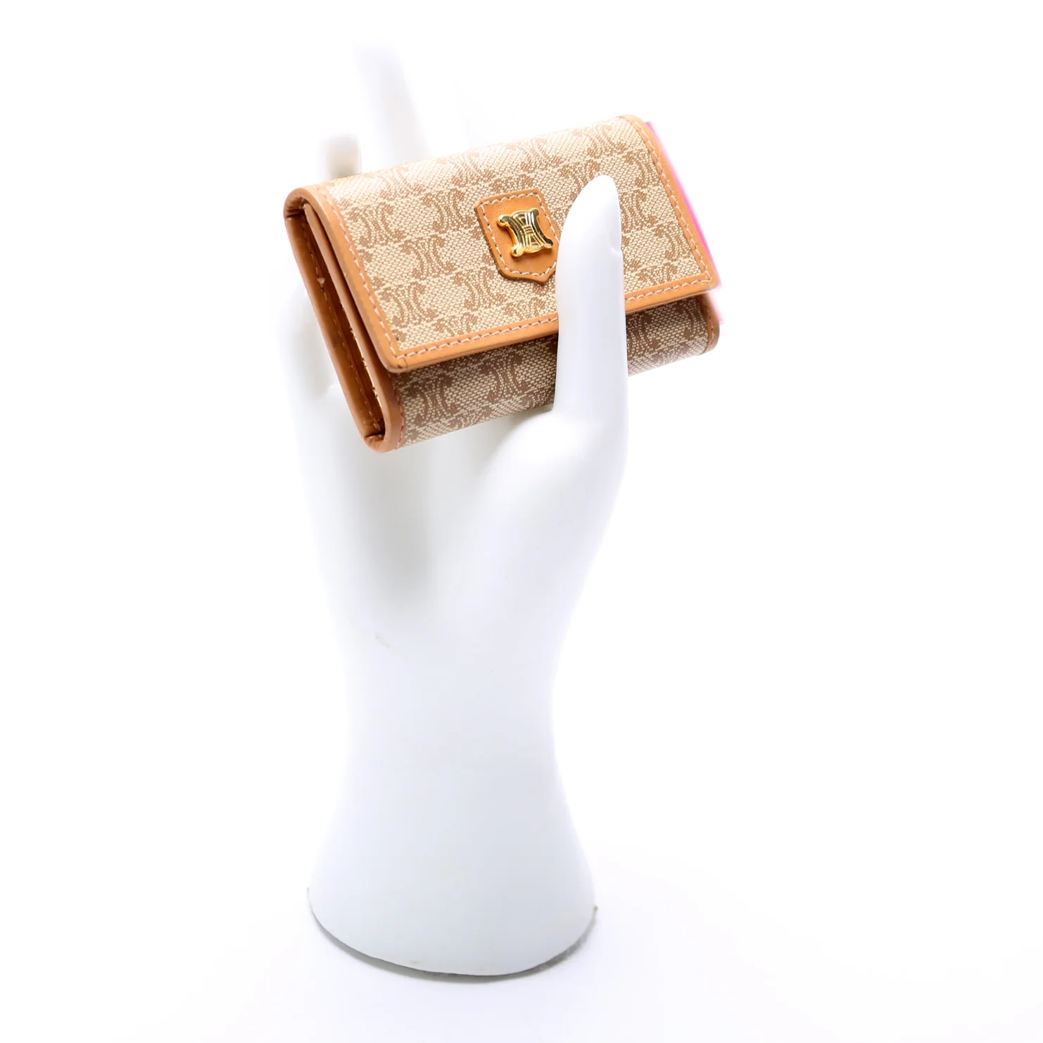Macadam Canvas 6 Key Holder Tan - Image 8