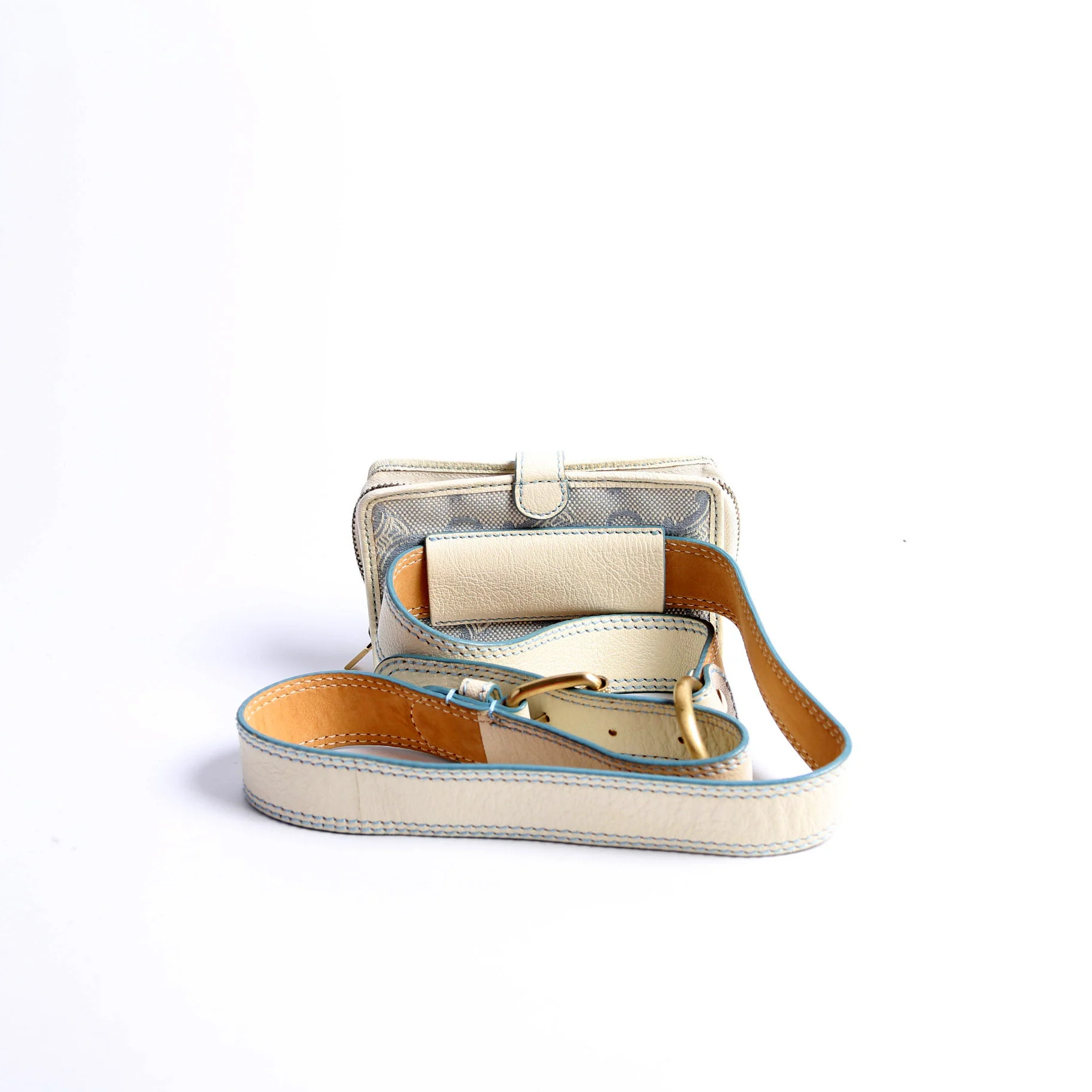Macadam Canvas Belt Pouch Vintage Blue/Ivory - Image 2