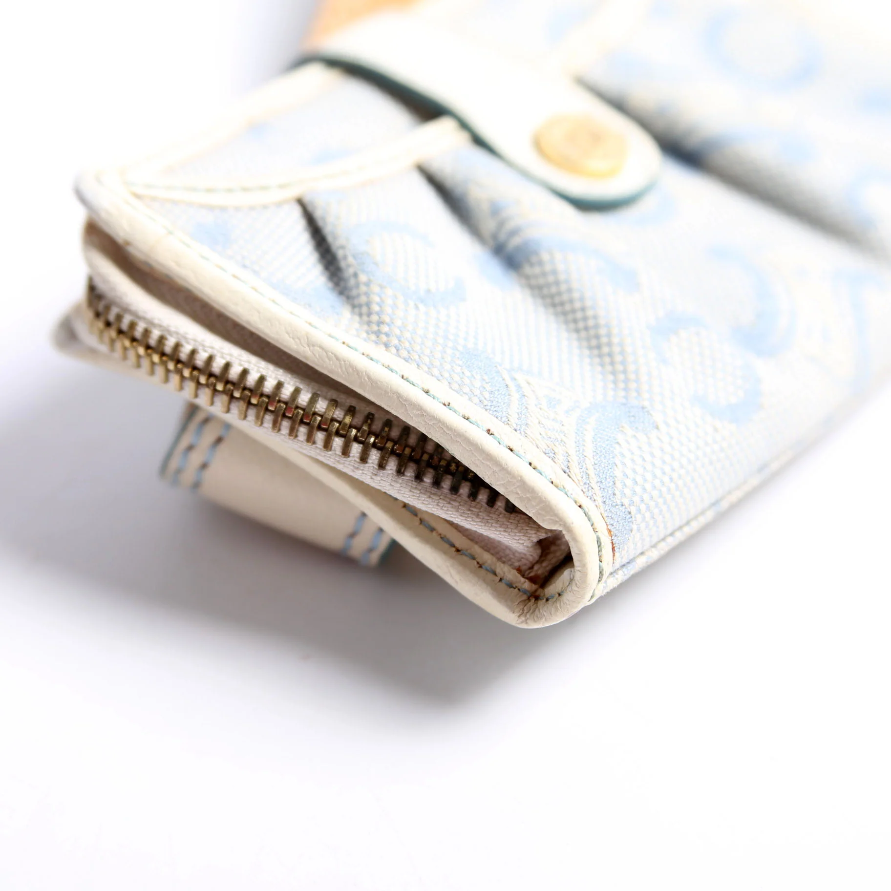 Macadam Canvas Belt Pouch Vintage Blue/Ivory - Image 4