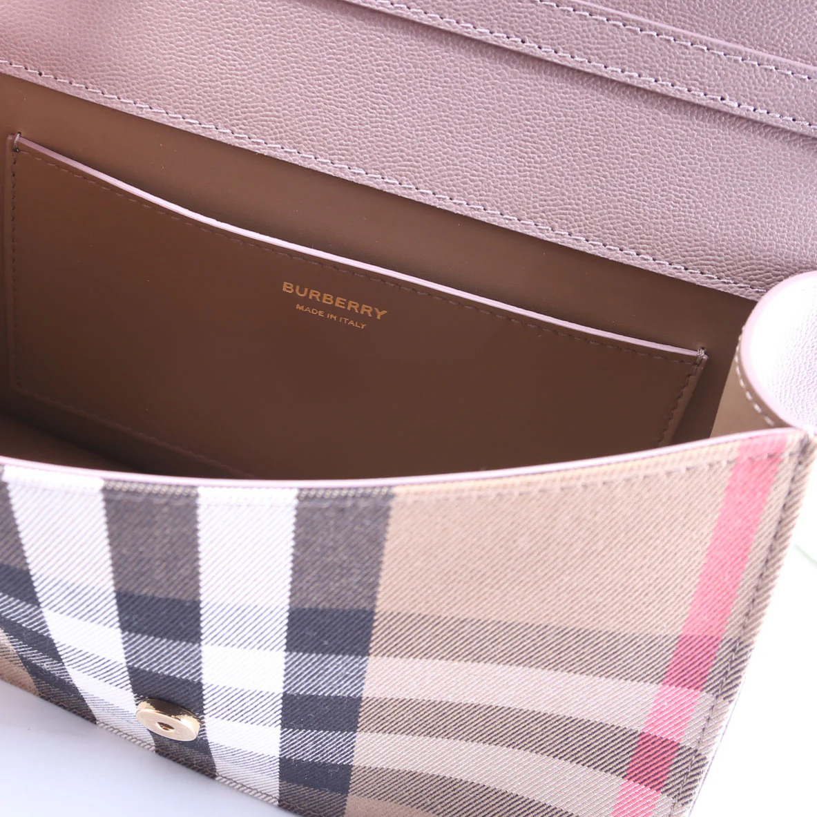 Mackford Shoulder Vintage Check Taupe - Image 7