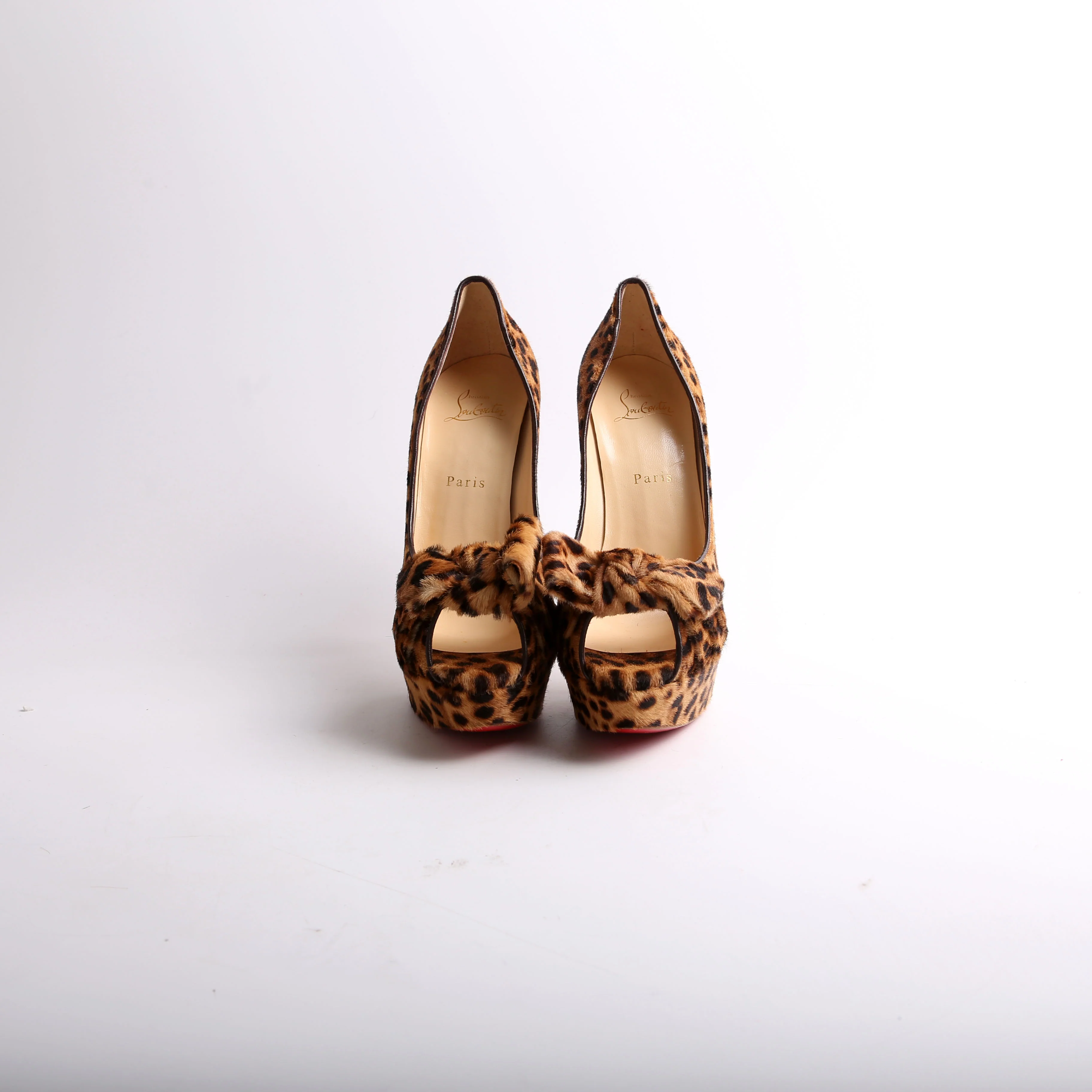 Madame Butterfly 150MM Open Toe Pony Hair Pumps Size 40 - Image 2