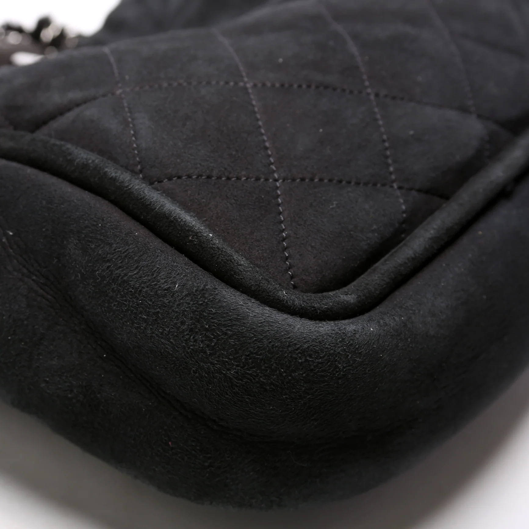 Mademoiselle Shearling Quilted Tote 9M Black - Image 5