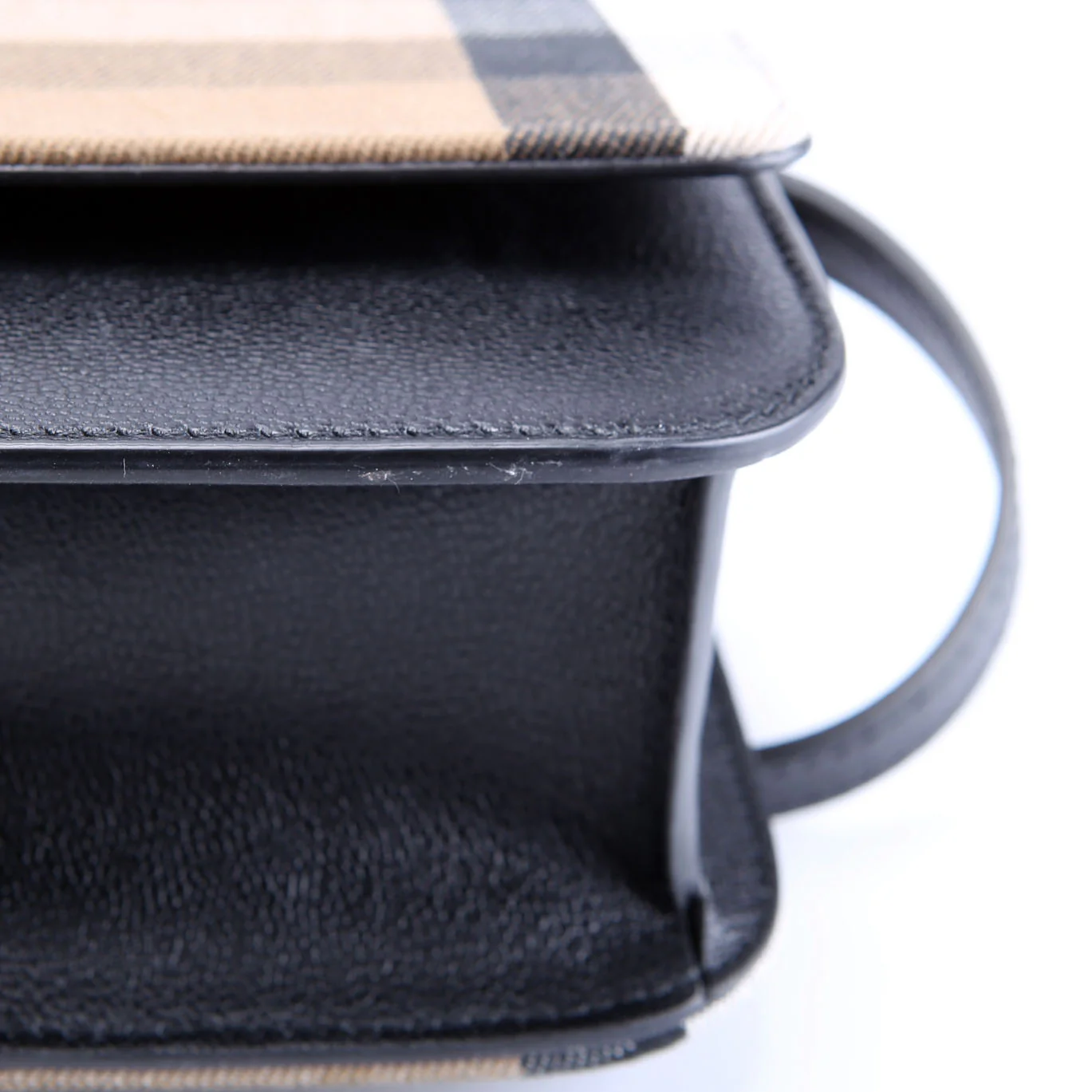 Madison Crossbody House Check/Grain Calfskin Black/Multi - Image 5