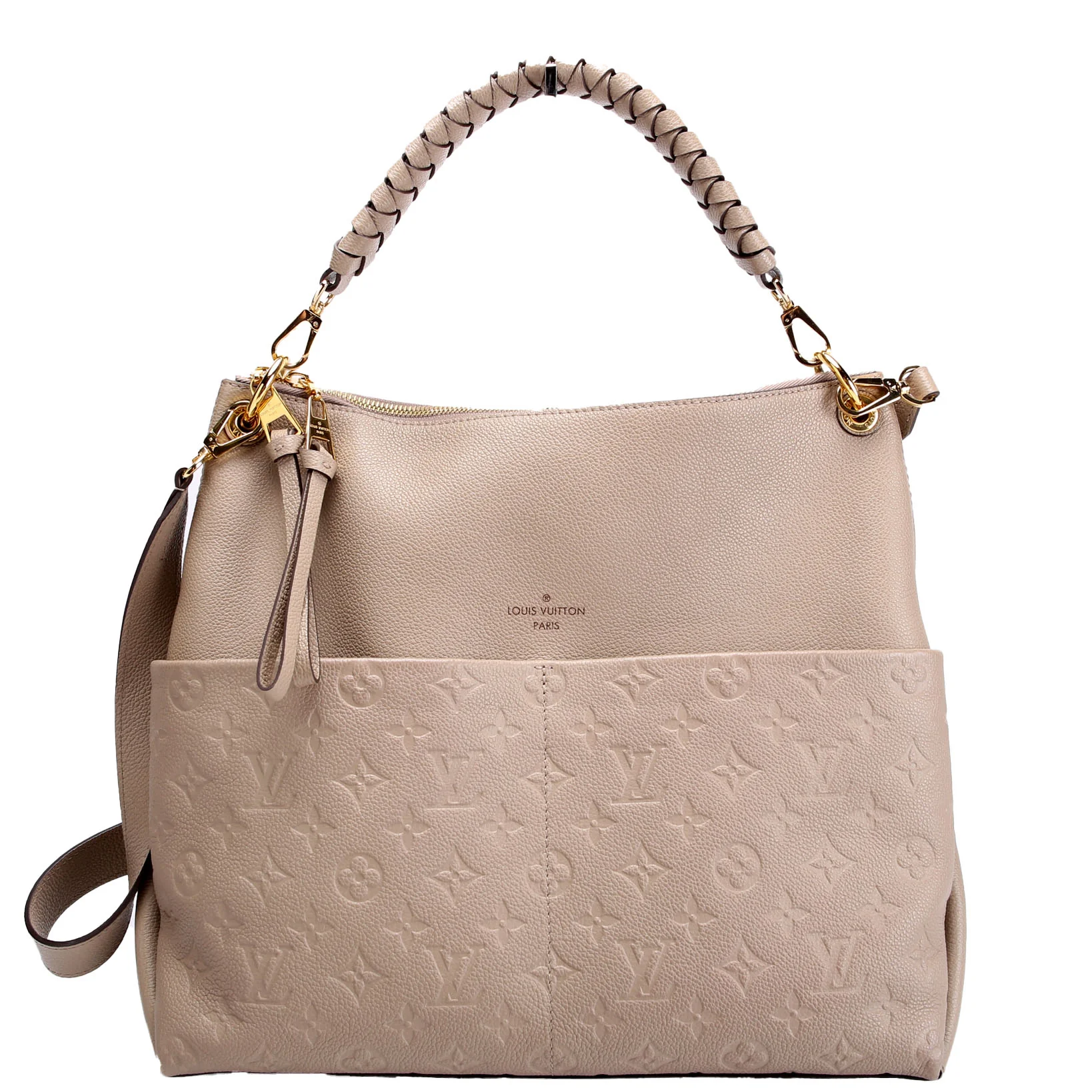 Maida Hobo Empreinte Taupe