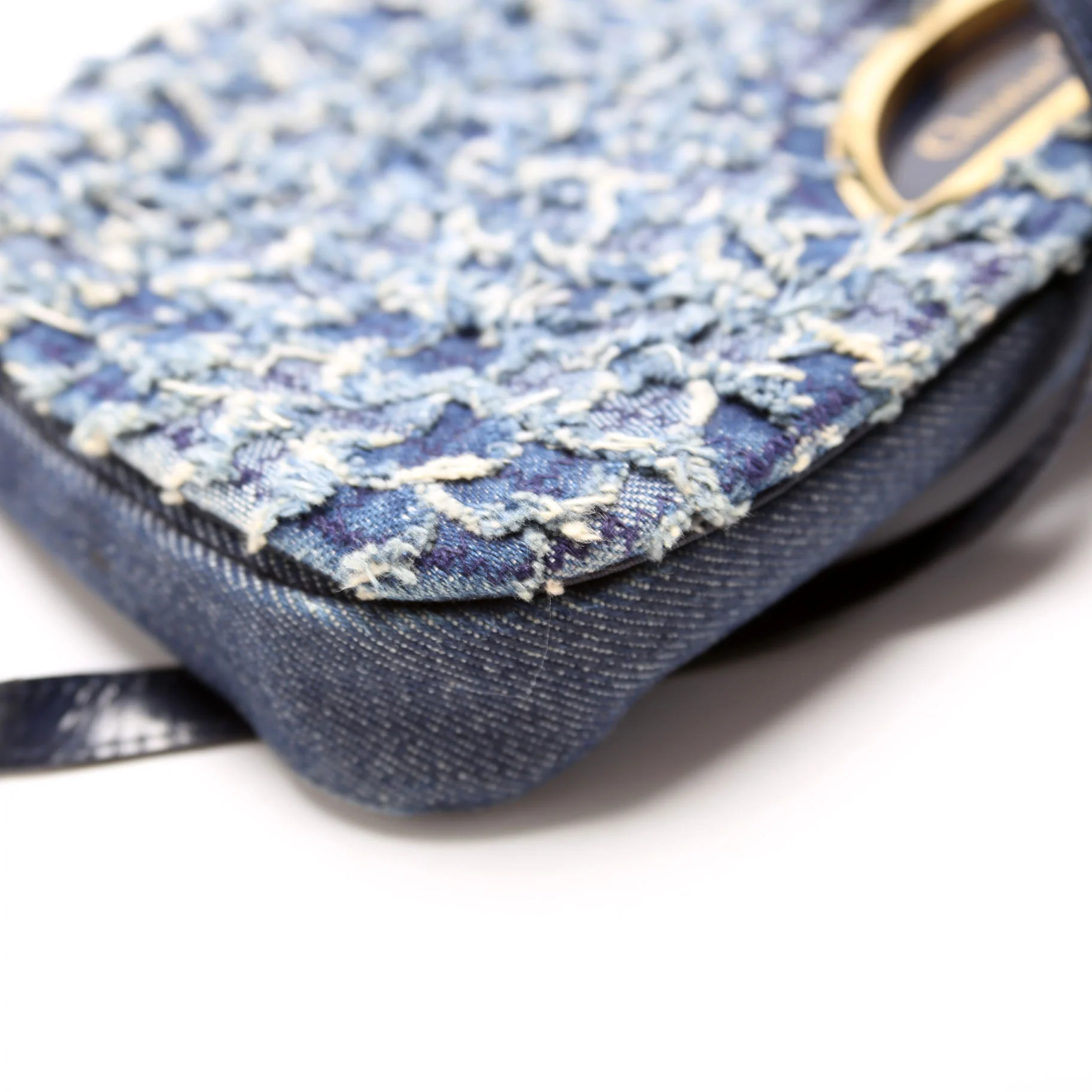 Malice Denim Shoulder Bag Blue - Image 5