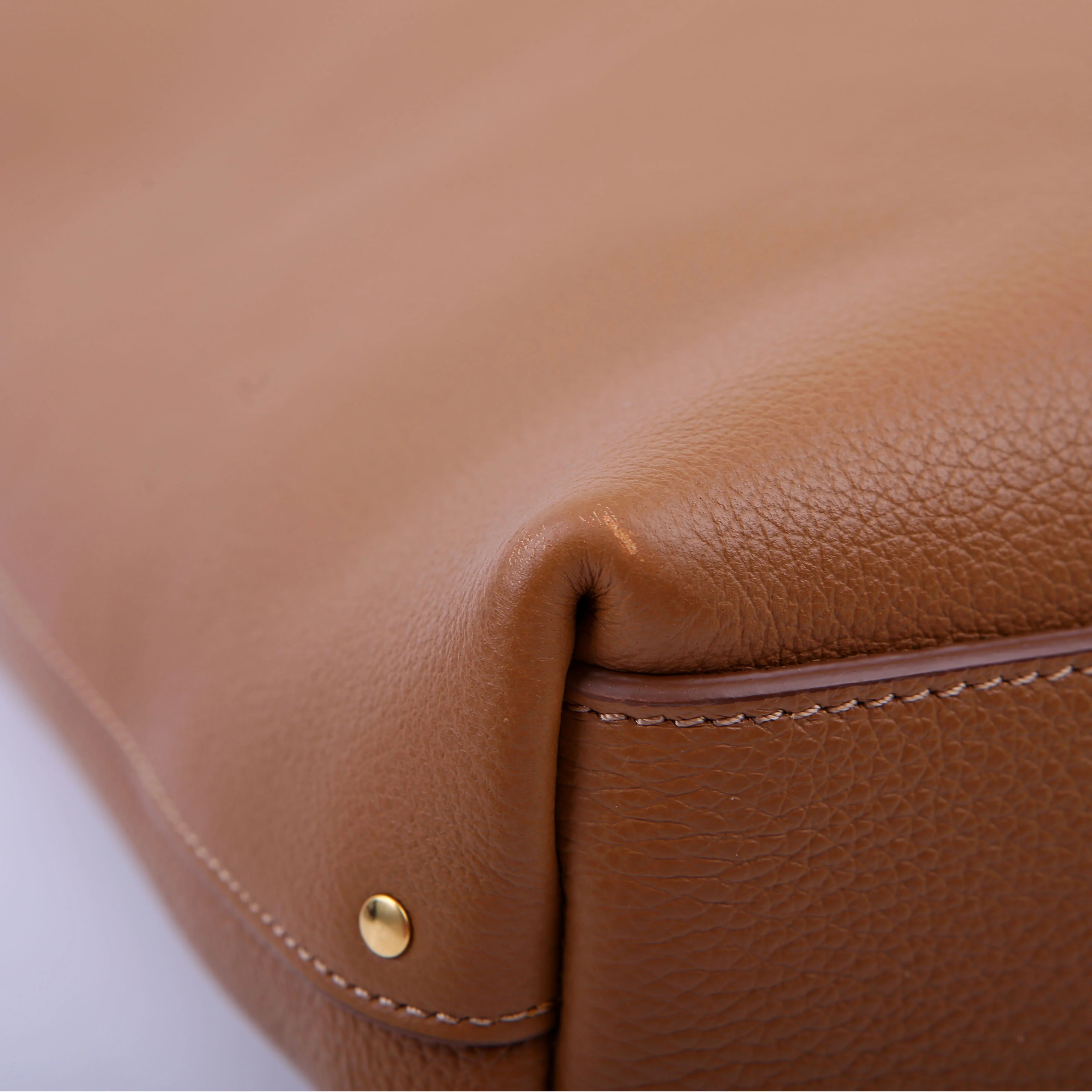 Marcie Hobo Grained Leather Brown - Image 5