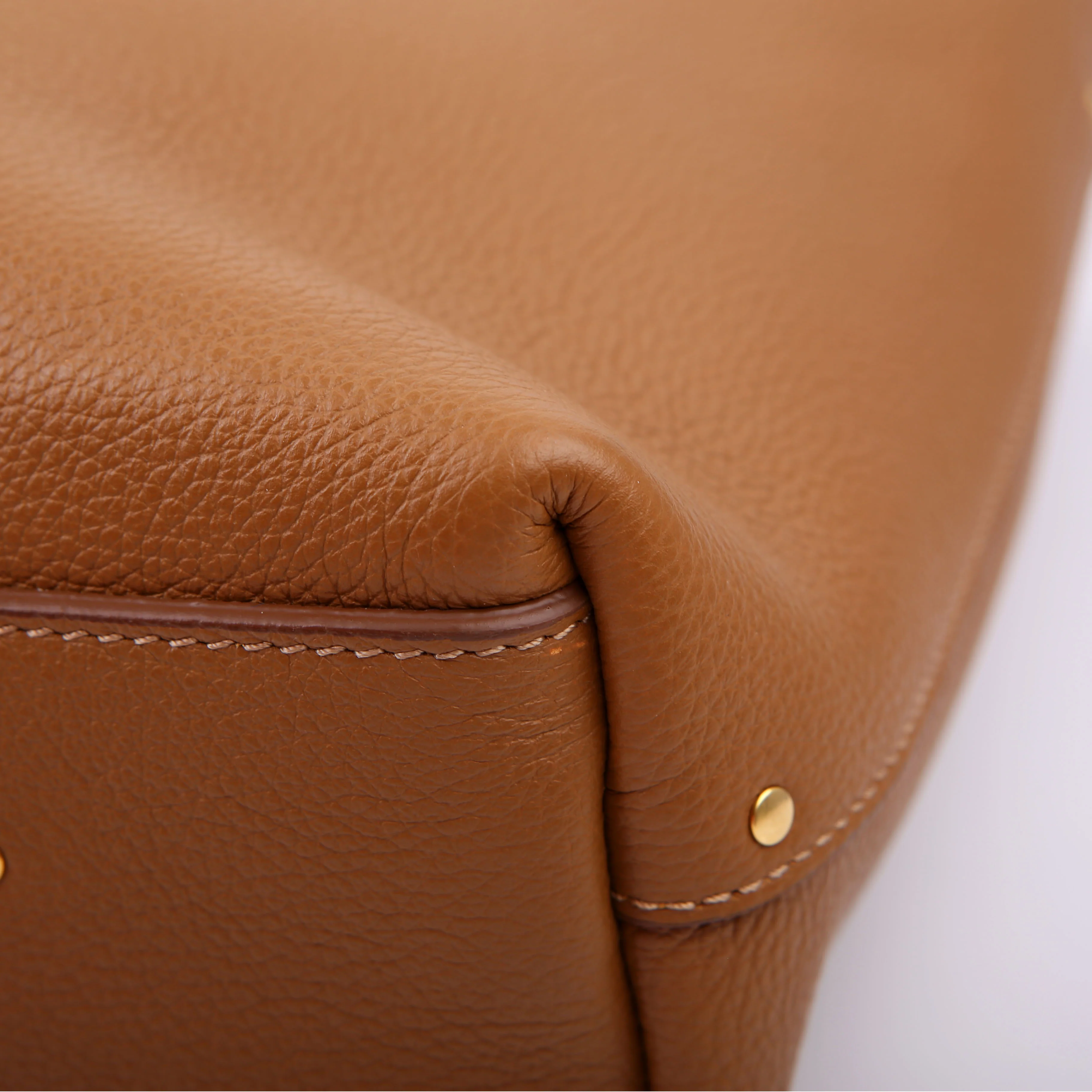 Marcie Hobo Grained Leather Brown - Image 6