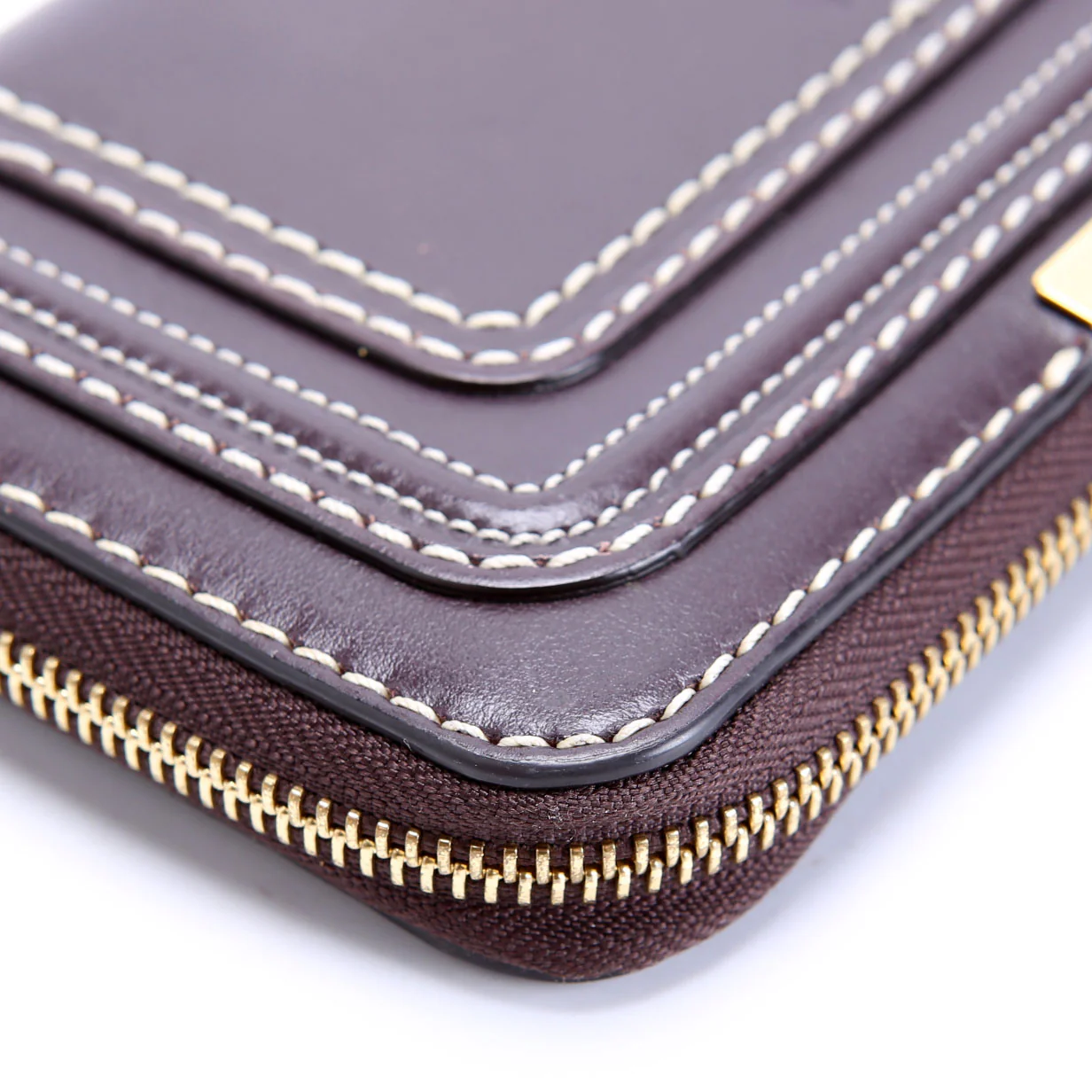 Marcie Long Zip Around Wallet Brown - Image 6