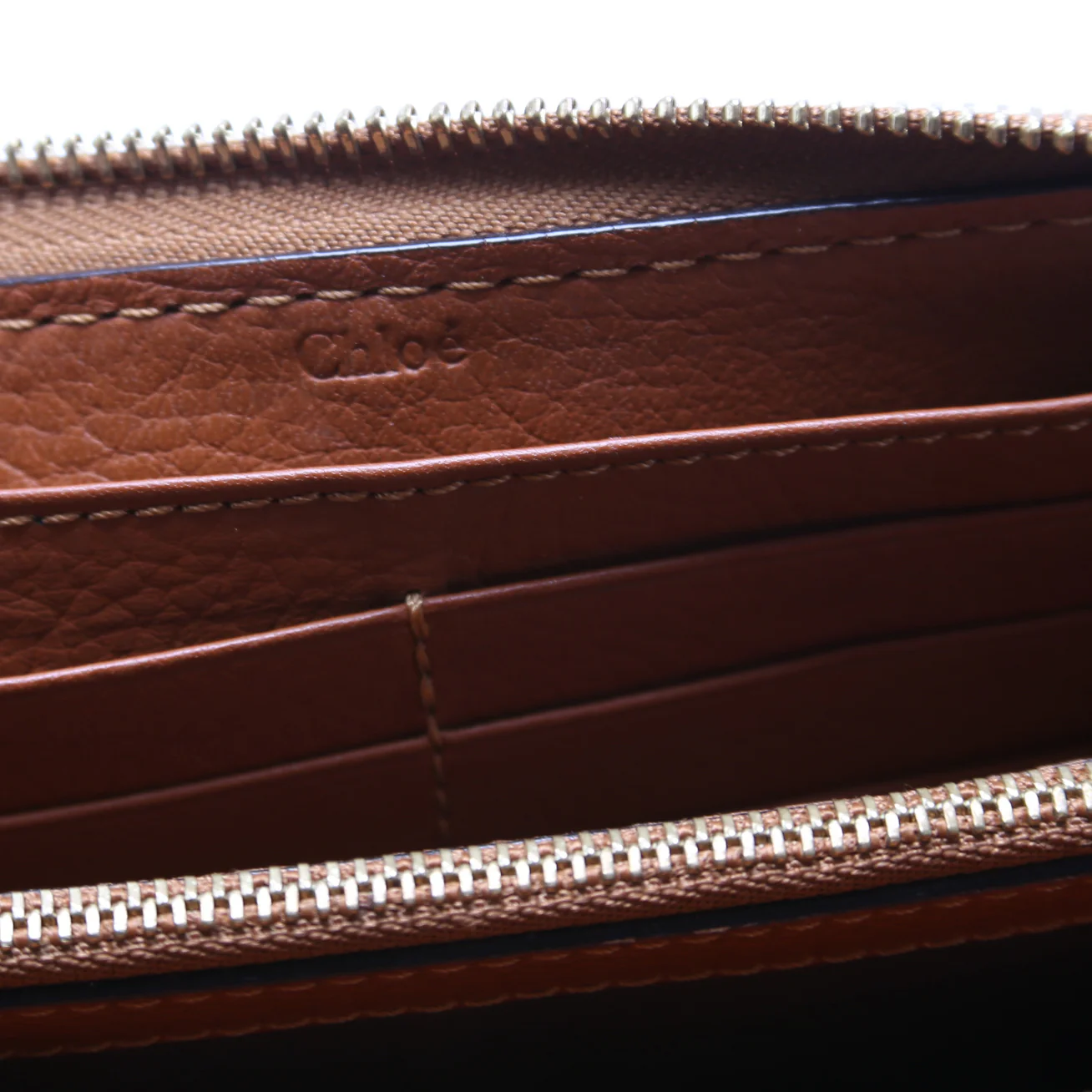 Marcie Long Zip Around Wallet Brown - Image 8