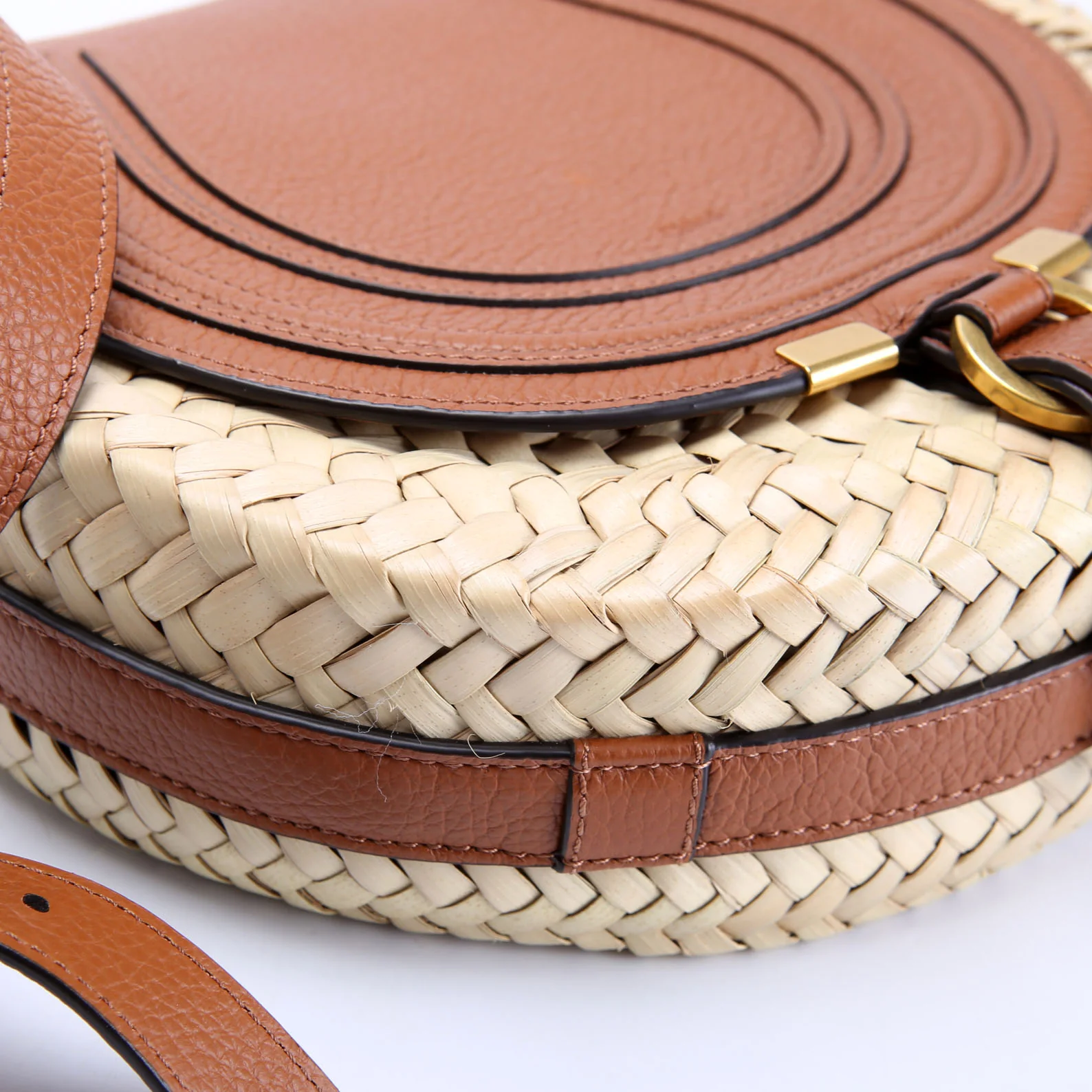 Marcie Raffia Saddle Bag - Image 5