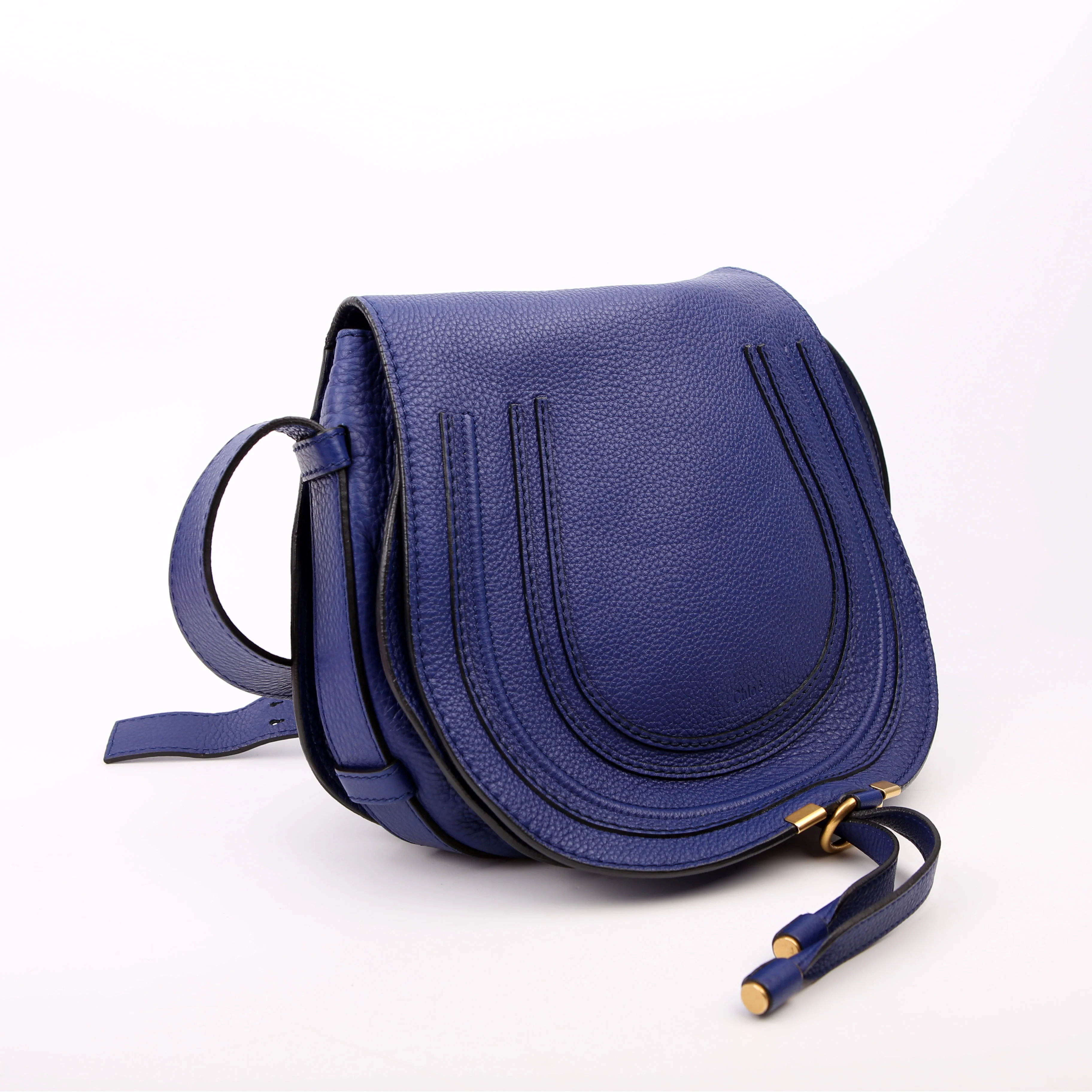 Marcie Saddle Bag Crossbody Medium Blue - Image 2