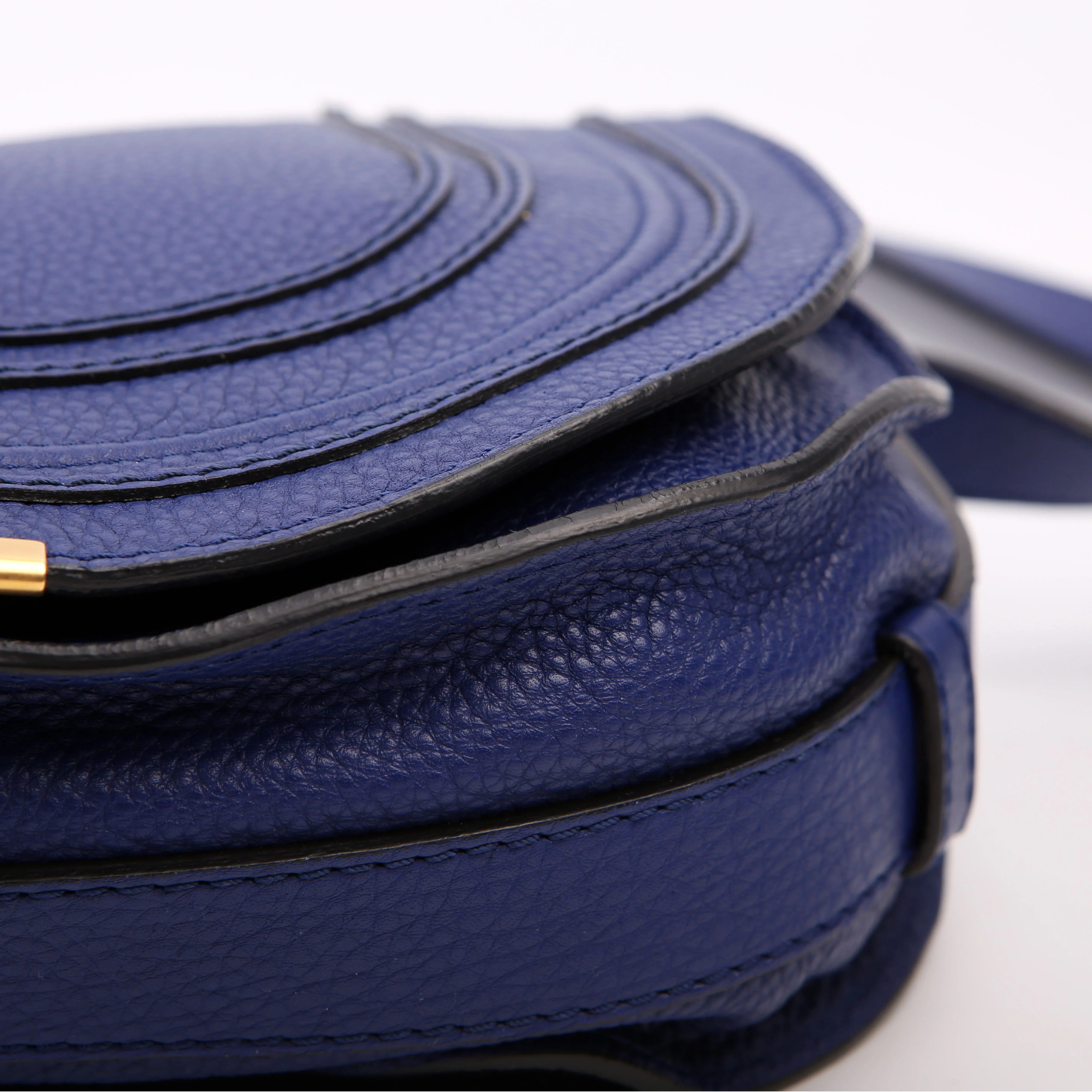 Marcie Saddle Bag Crossbody Medium Blue - Image 6