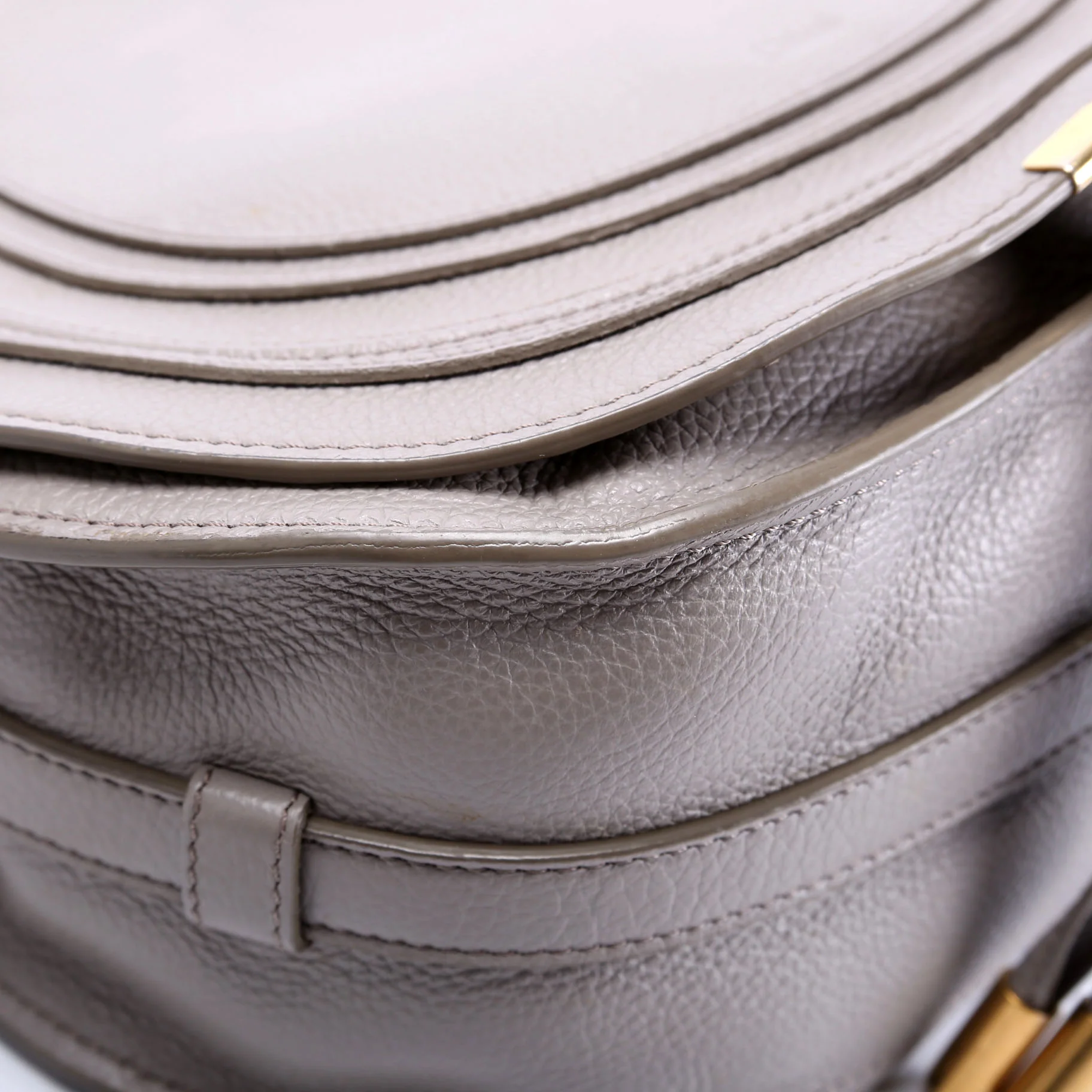 Marcie Saddle Bag Crossbody Medium Grey - Image 5