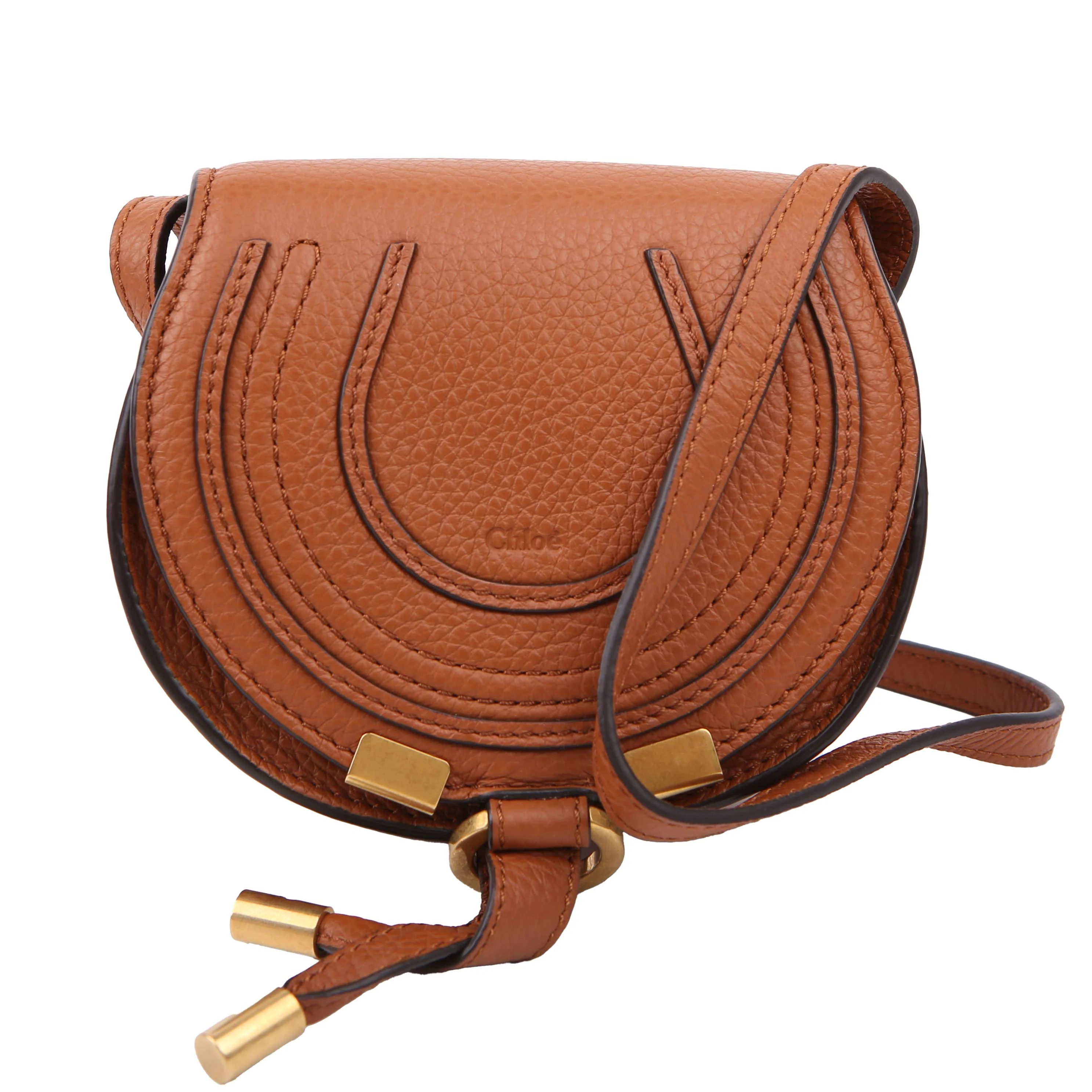 Marcie Saddle Bag Crossbody Mini Brown