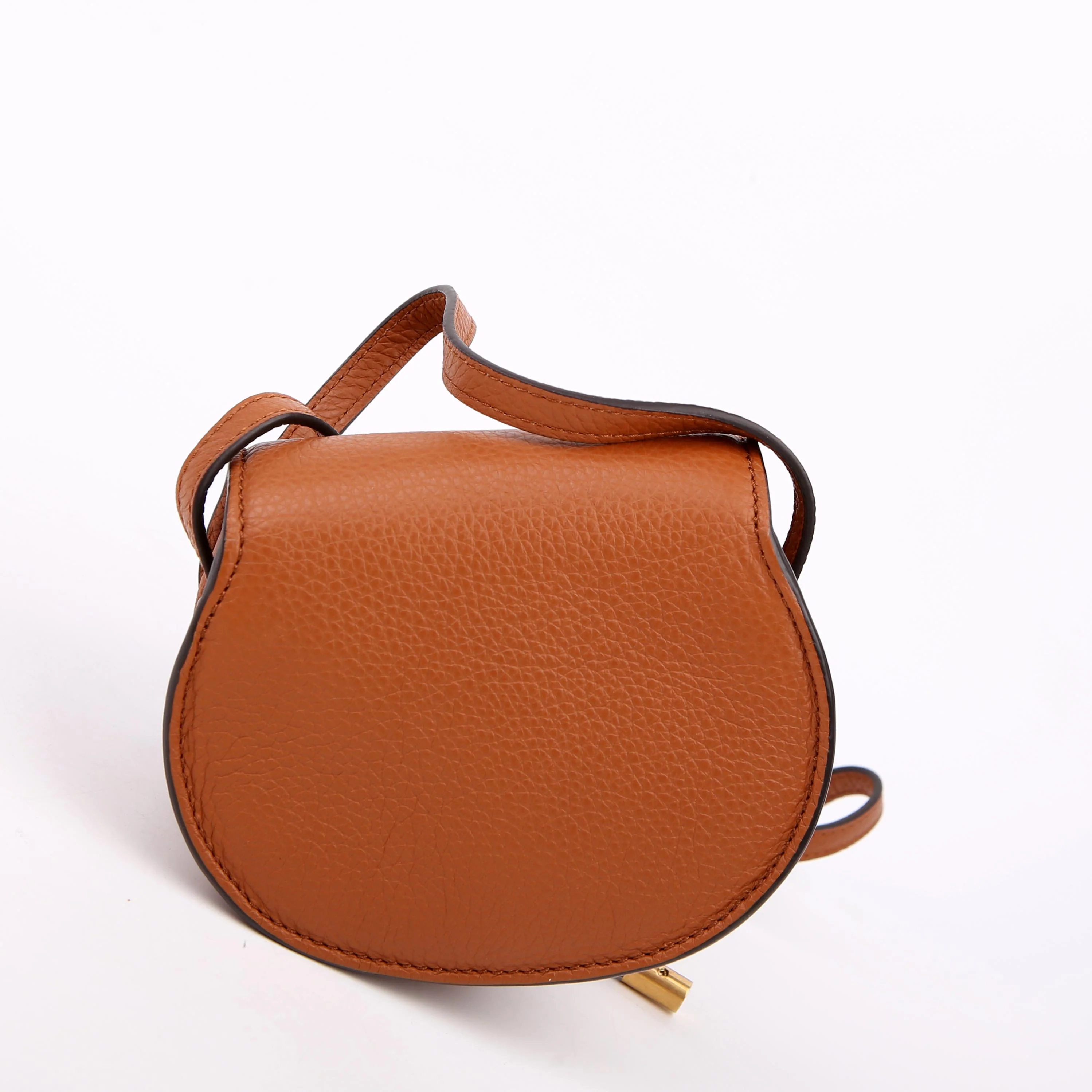 Marcie Saddle Bag Crossbody Mini Brown - Image 3
