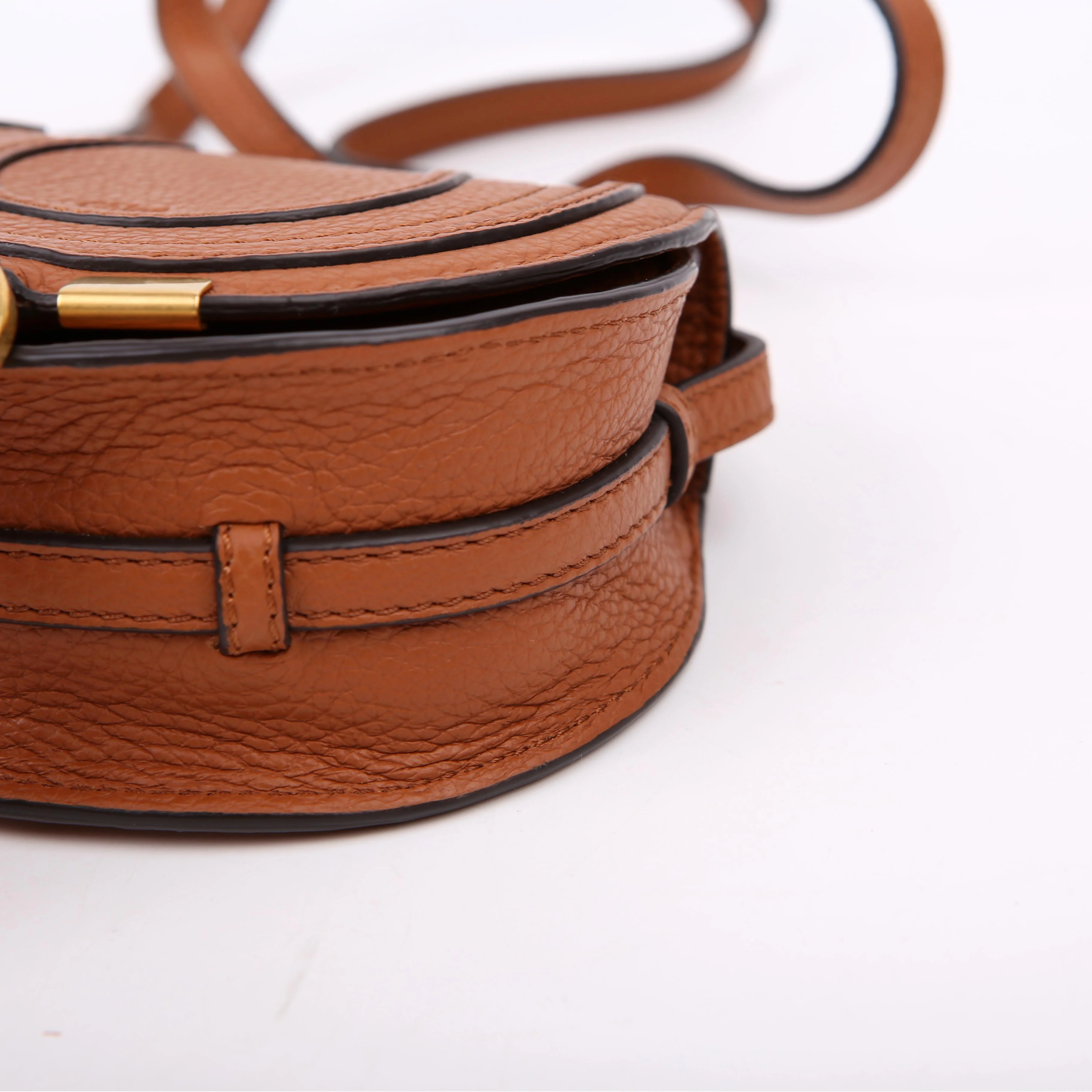 Marcie Saddle Bag Crossbody Mini Brown - Image 6