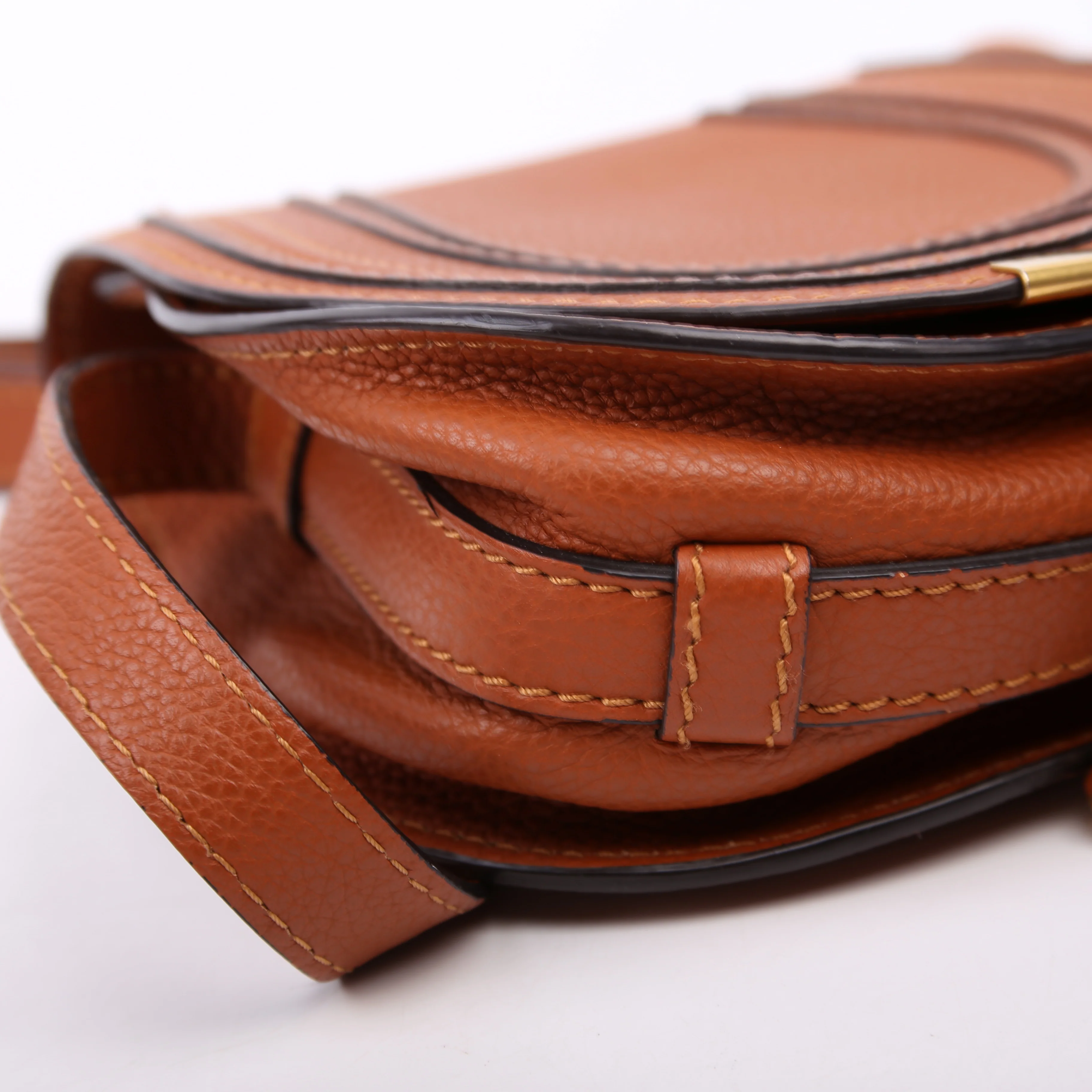 Marcie Saddle Bag Crossbody Small Brown - Image 5