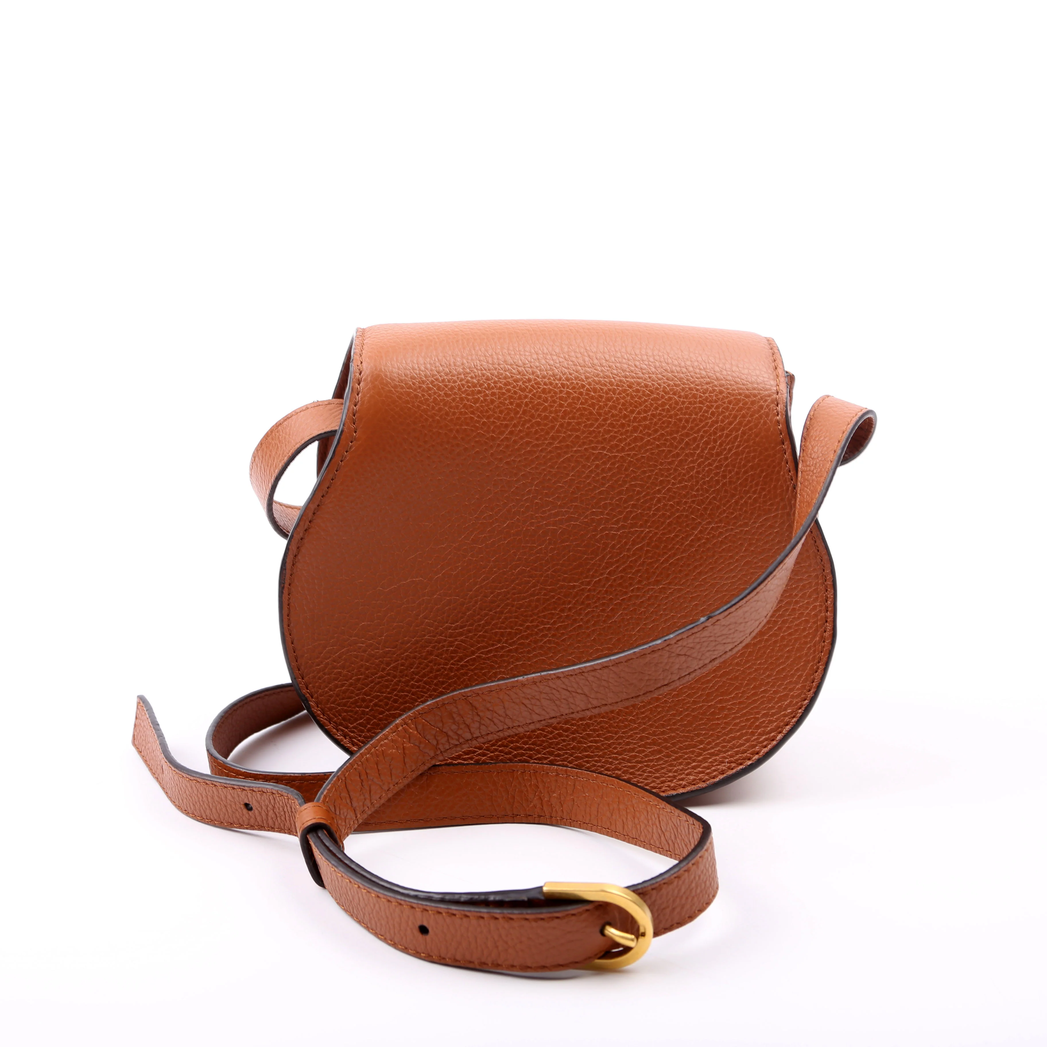 Marcie Saddle Bag Crossbody Small Brown - Image 3