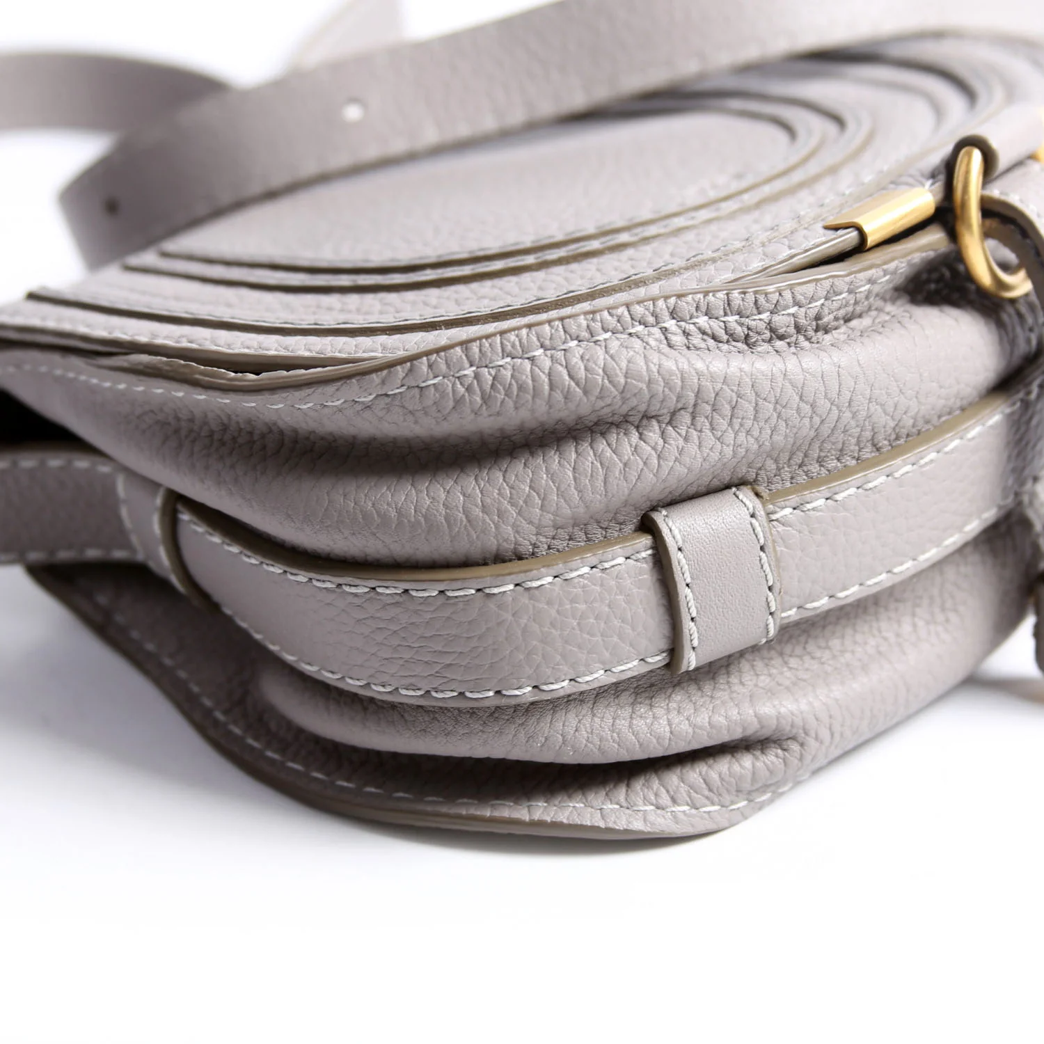 Marcie Saddle Bag Crossbody Small Gray - Image 6