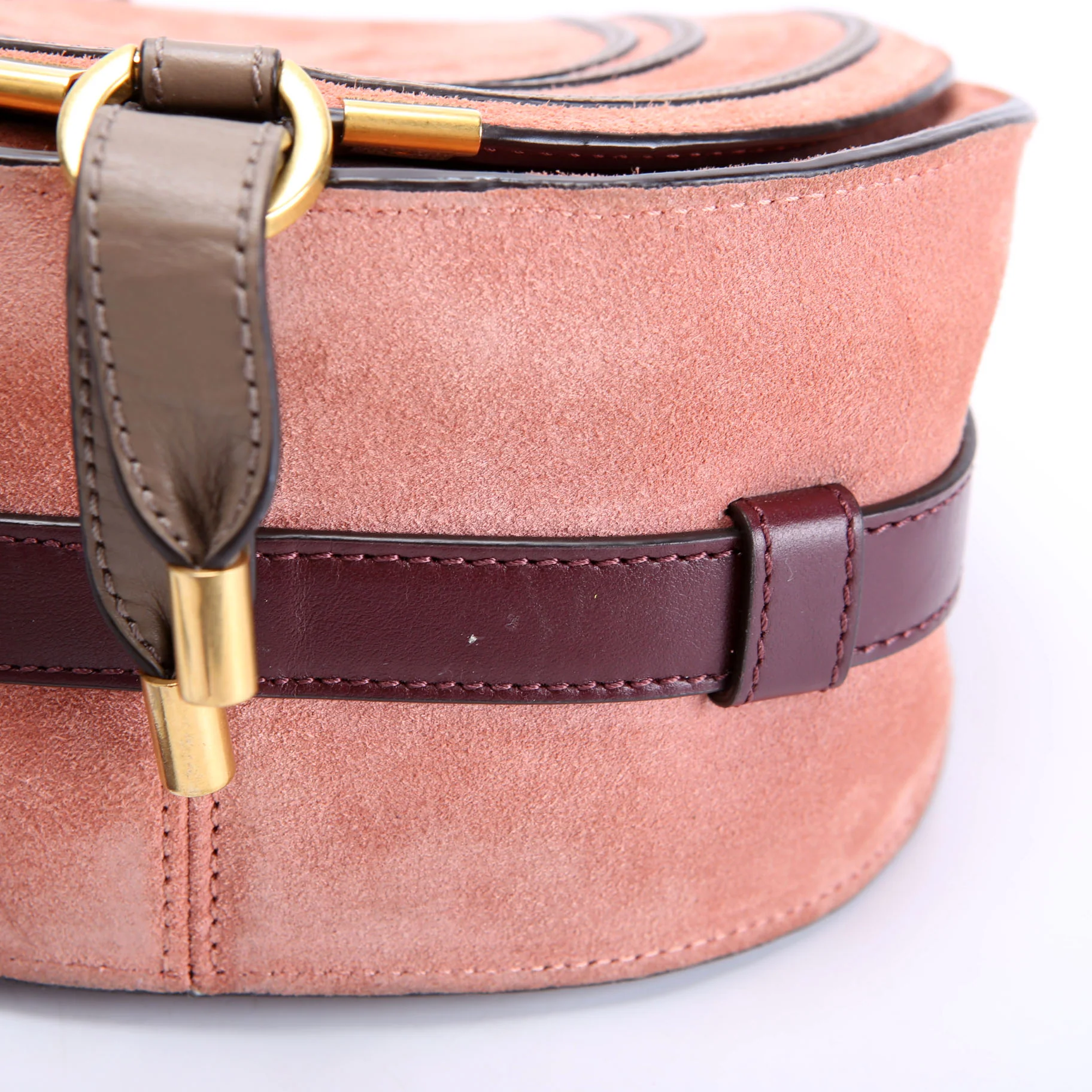 Marcie Saddle Bag Crossbody Small Salmon - Image 5