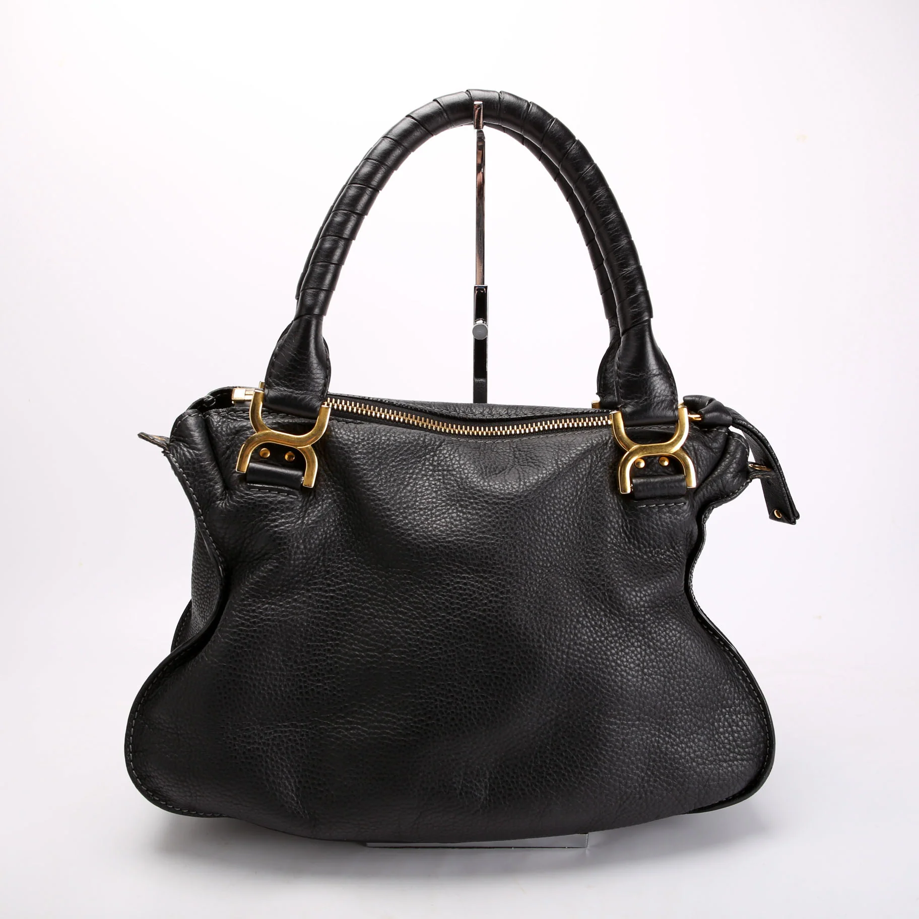 Marcie Satchel Medium Black - Image 3