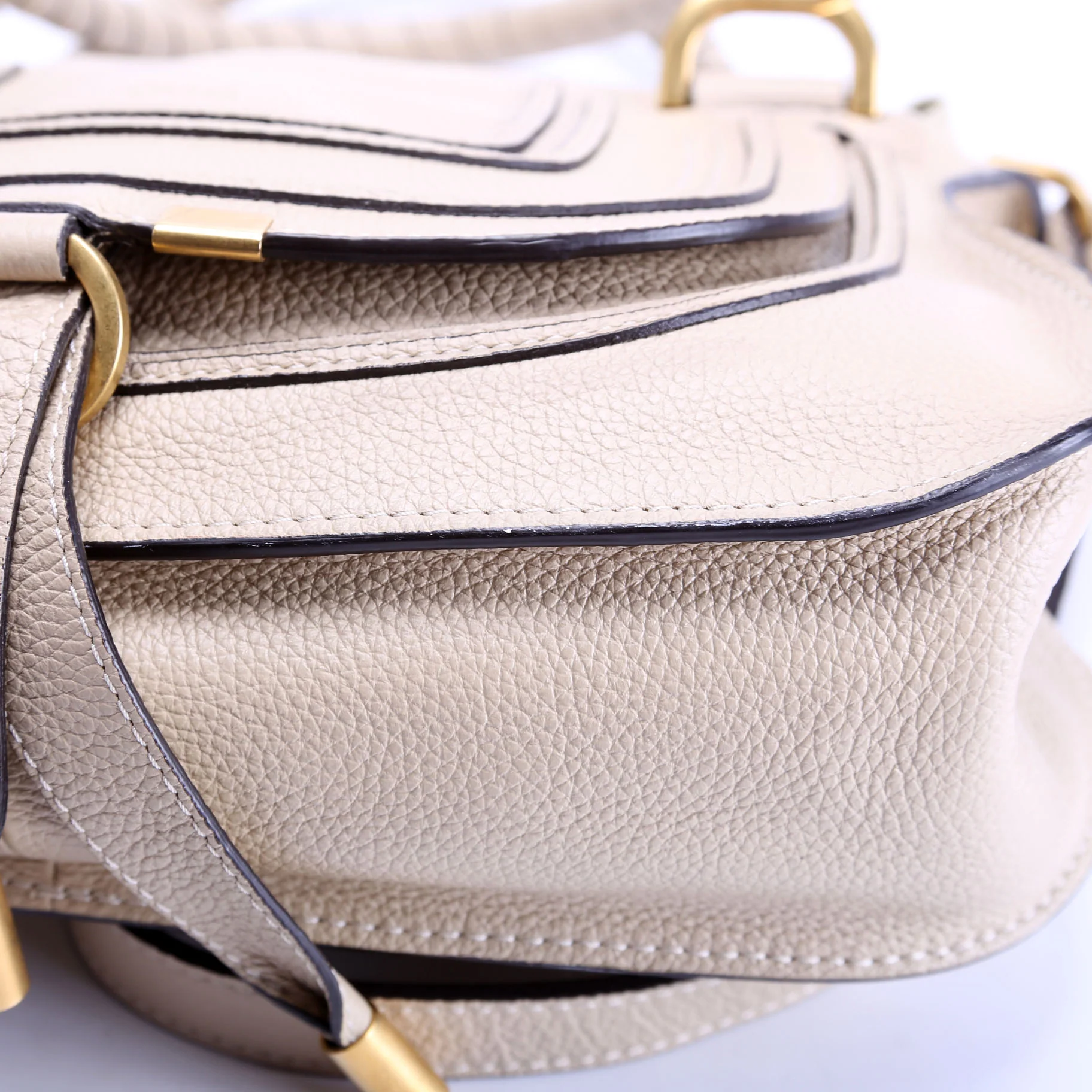 Marcie Small Double Carry Beige - Image 7