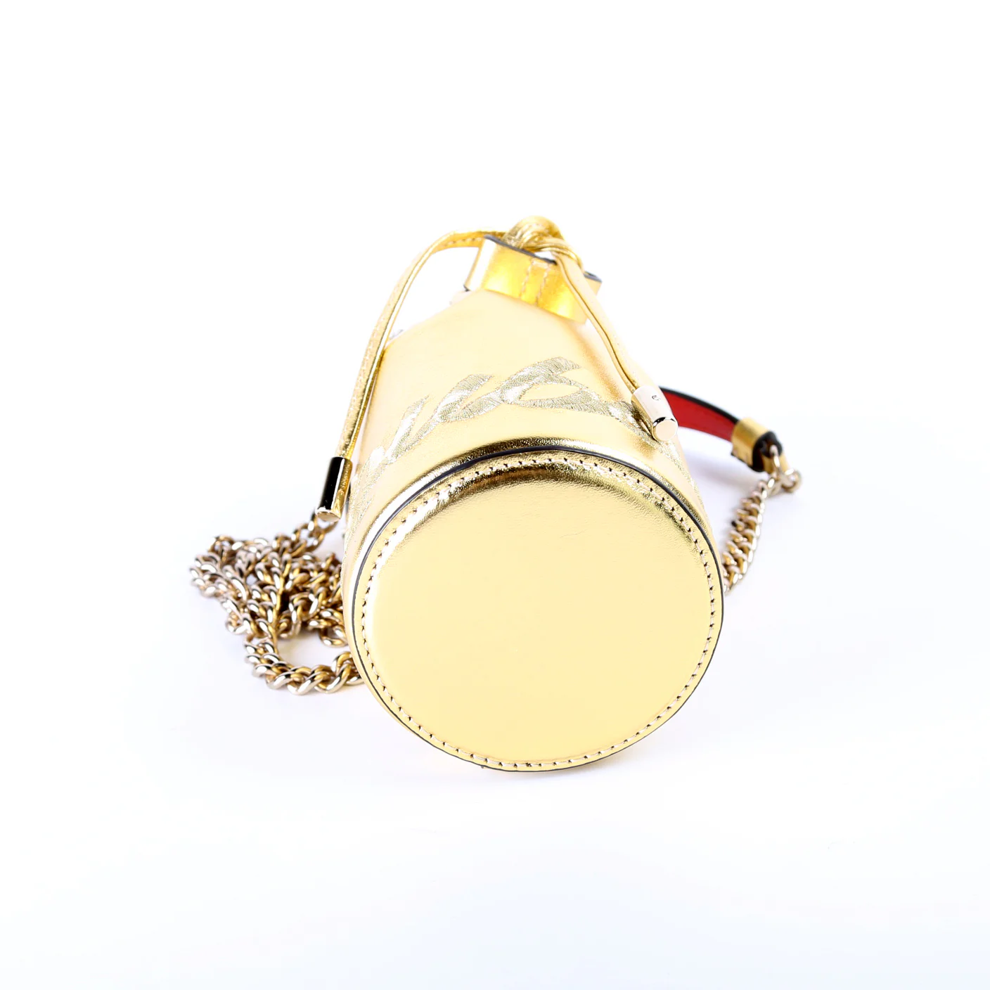 Marie Jane Leather Mini Bucket Bag - Image 5
