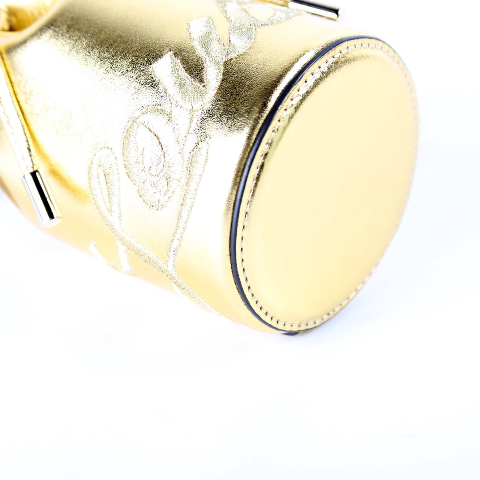 Marie Jane Leather Mini Bucket Bag - Image 6