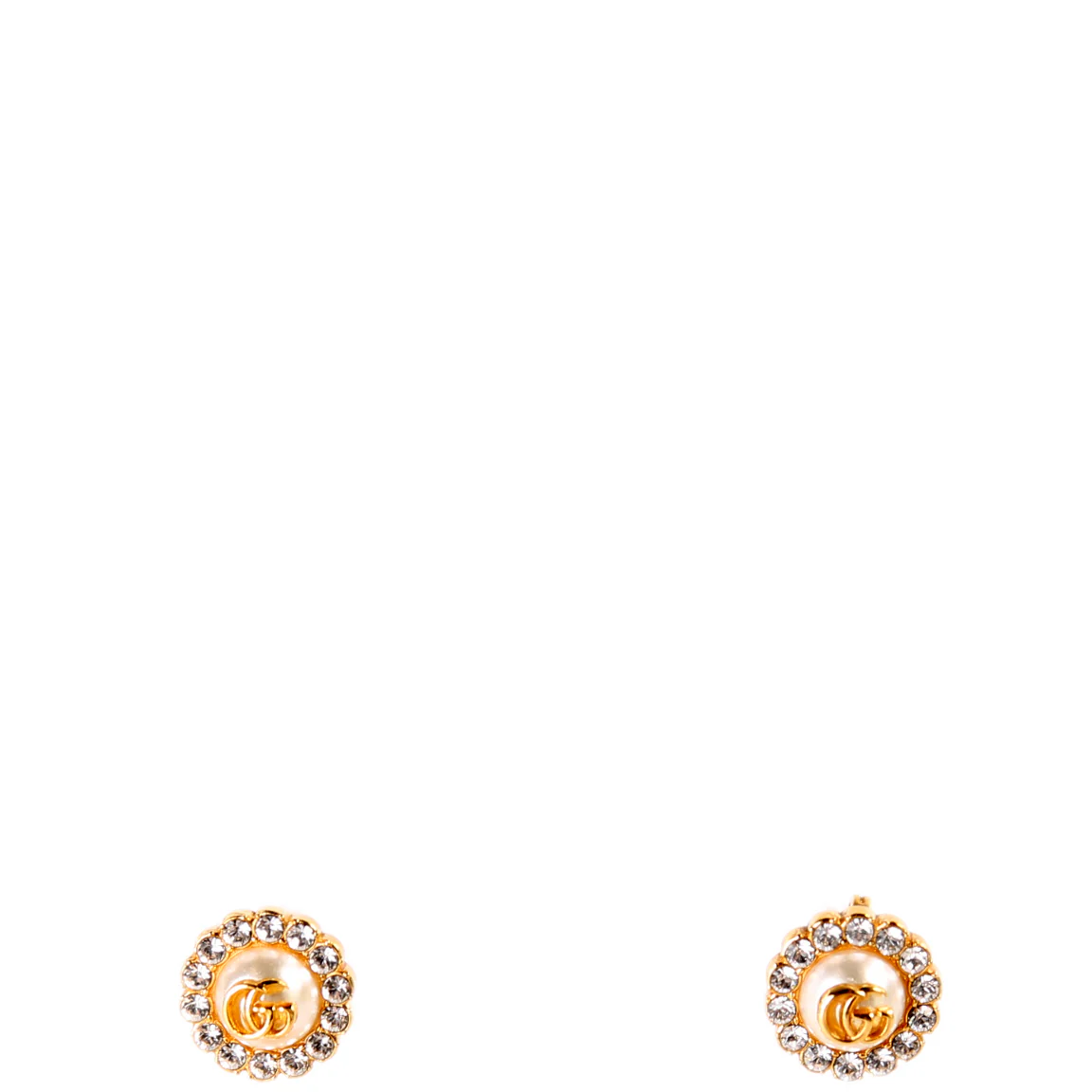 Marmont Double G Flower Earrings Gold