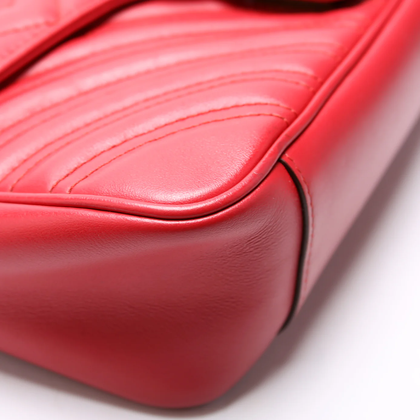 Marmont Leather Shoulder Small Flap Red - Image 5