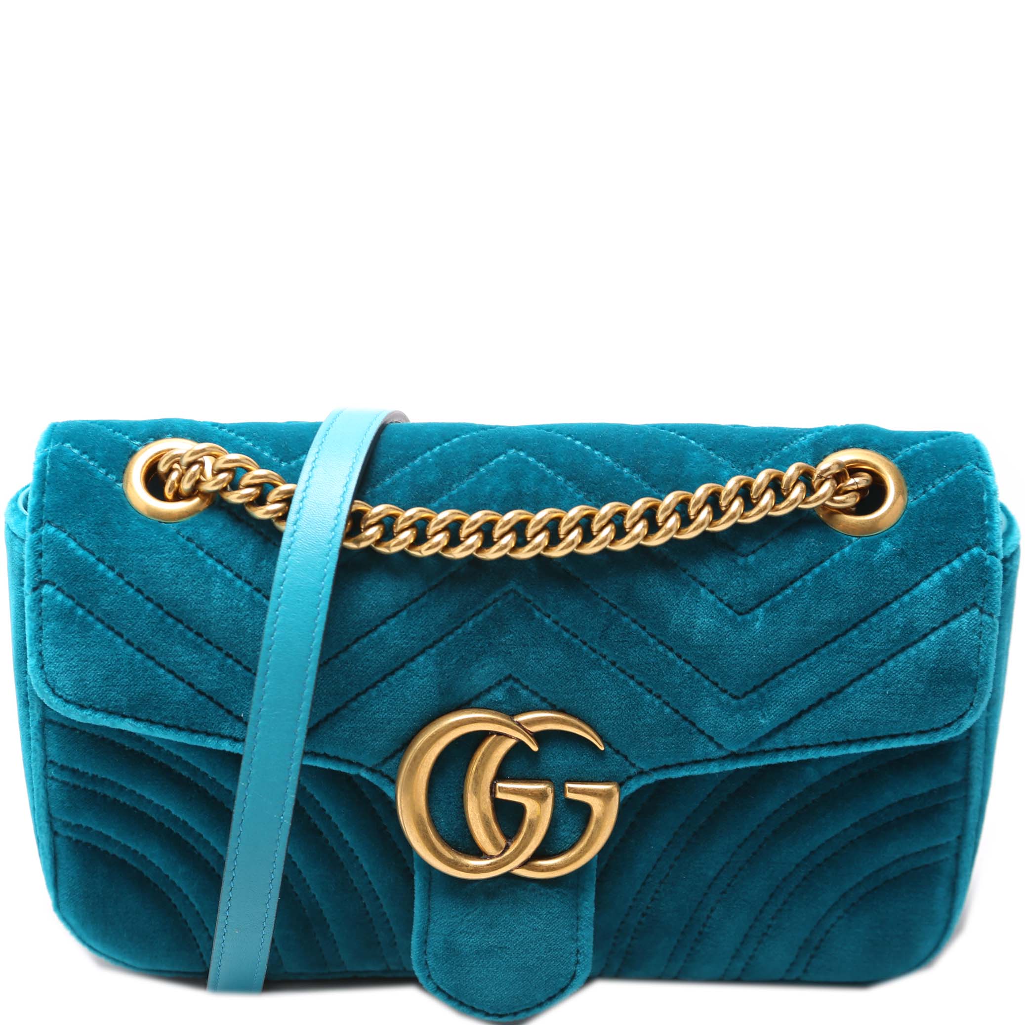 Marmont Shoulder Velvet Small Flap 443497
