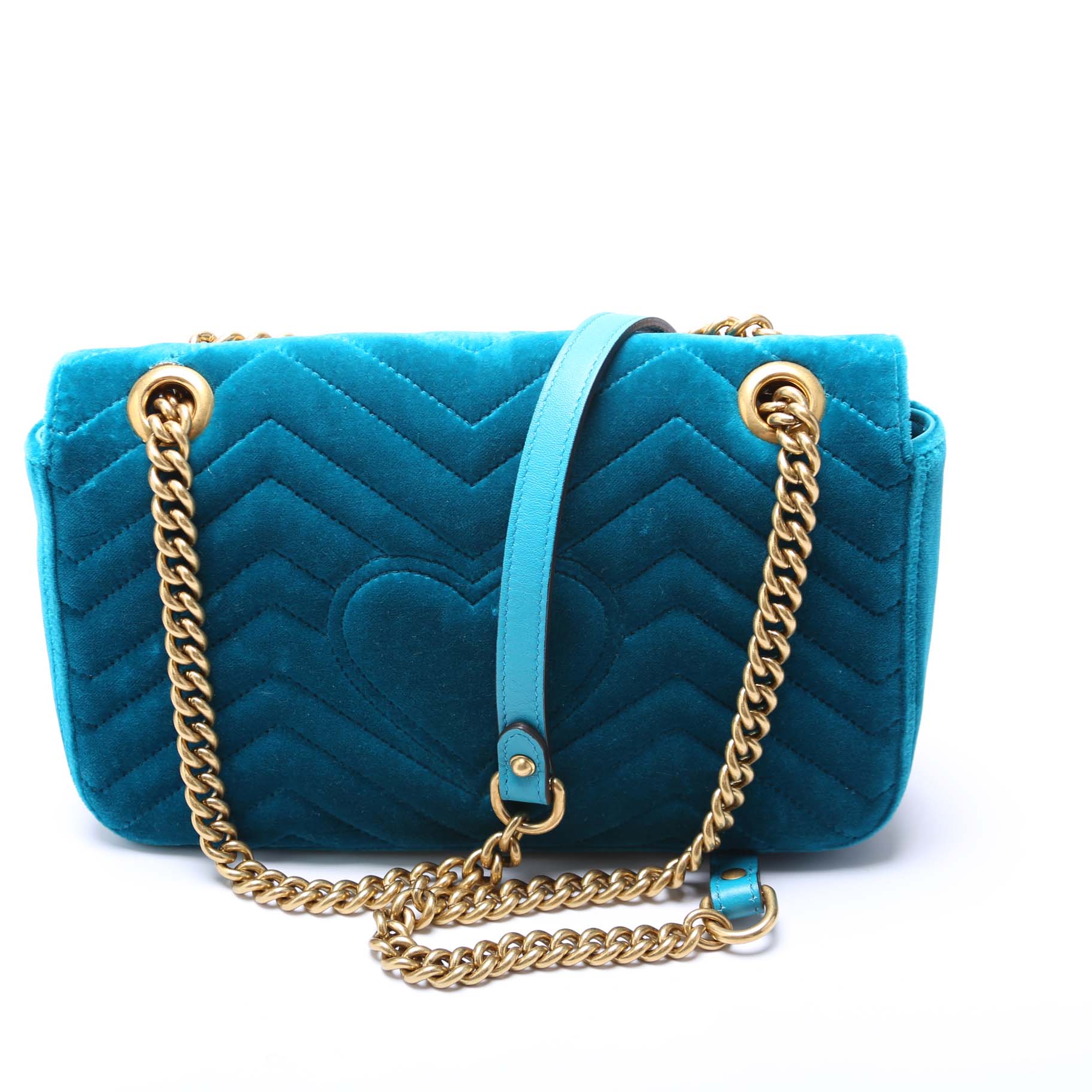 Marmont Shoulder Velvet Small Flap 443497 - Image 3