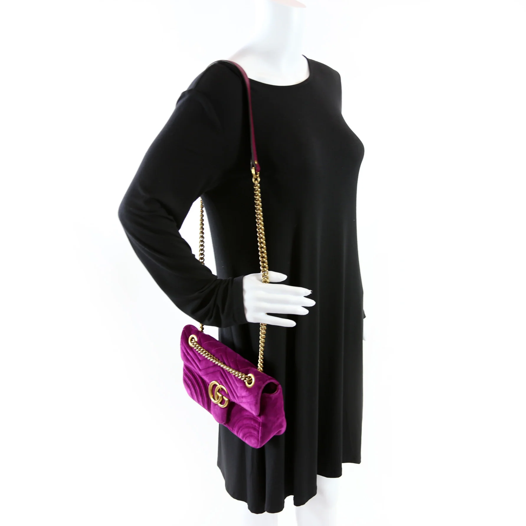 Marmont Shoulder Velvet Small Flap 443497 - Image 14