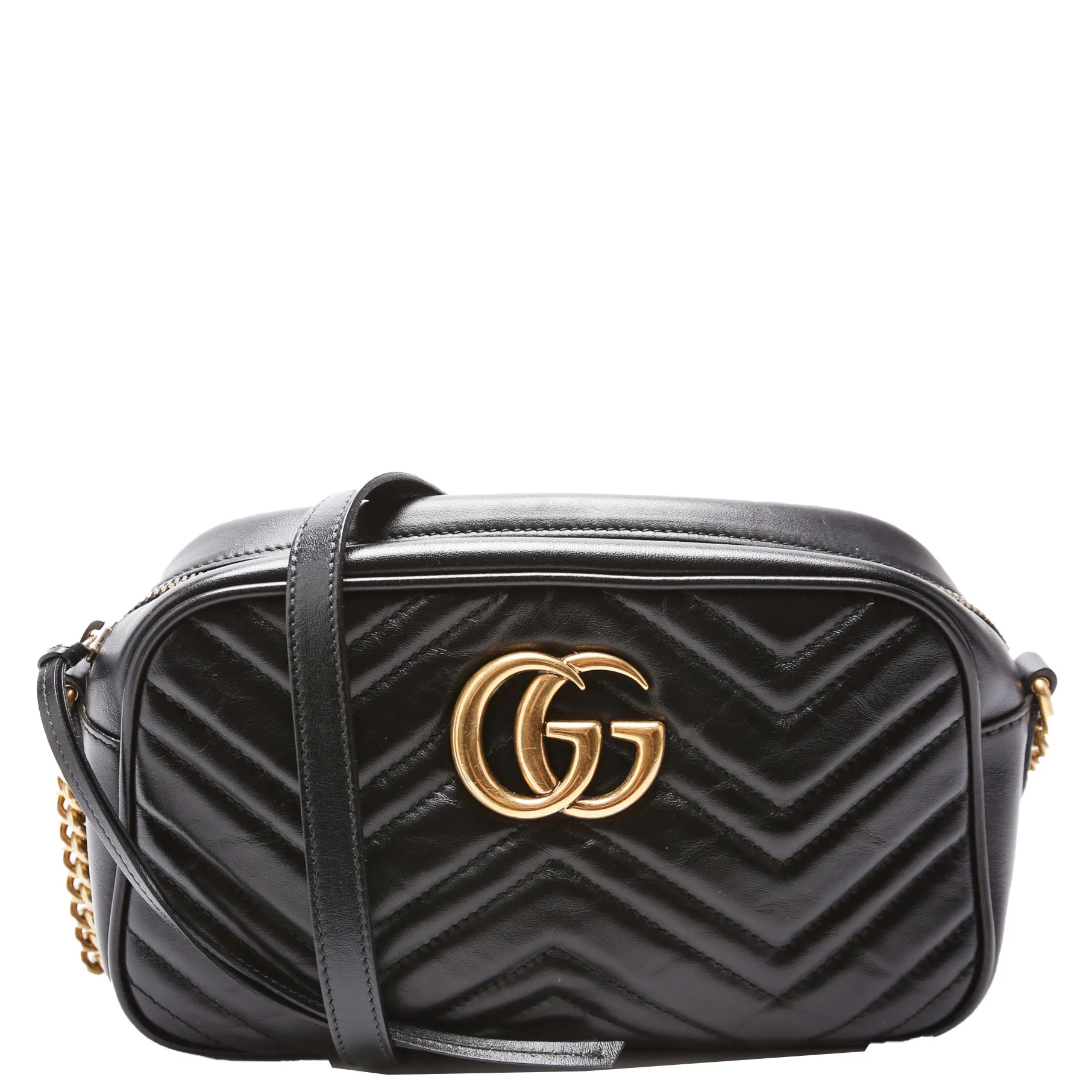 Marmont Small Leather Camera Black